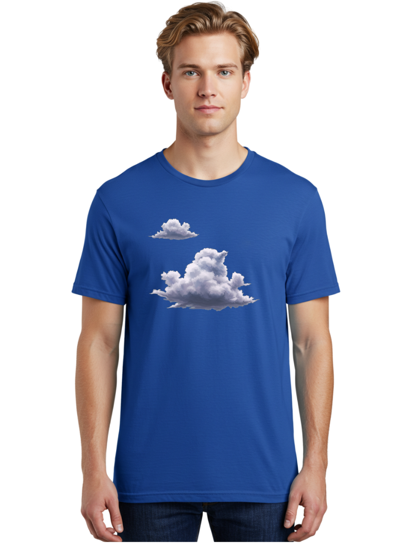 Clouds Men'S Graphic Tee, 100% Cotton, Comfortable Casual Summer Wear, Machine Washable, Vintage Camera, Old Camera, Antique Camera, Black Camera, Classic Photography, Photography Equipment, Nostalgic Device, Film Camera, Camera Art Baj411