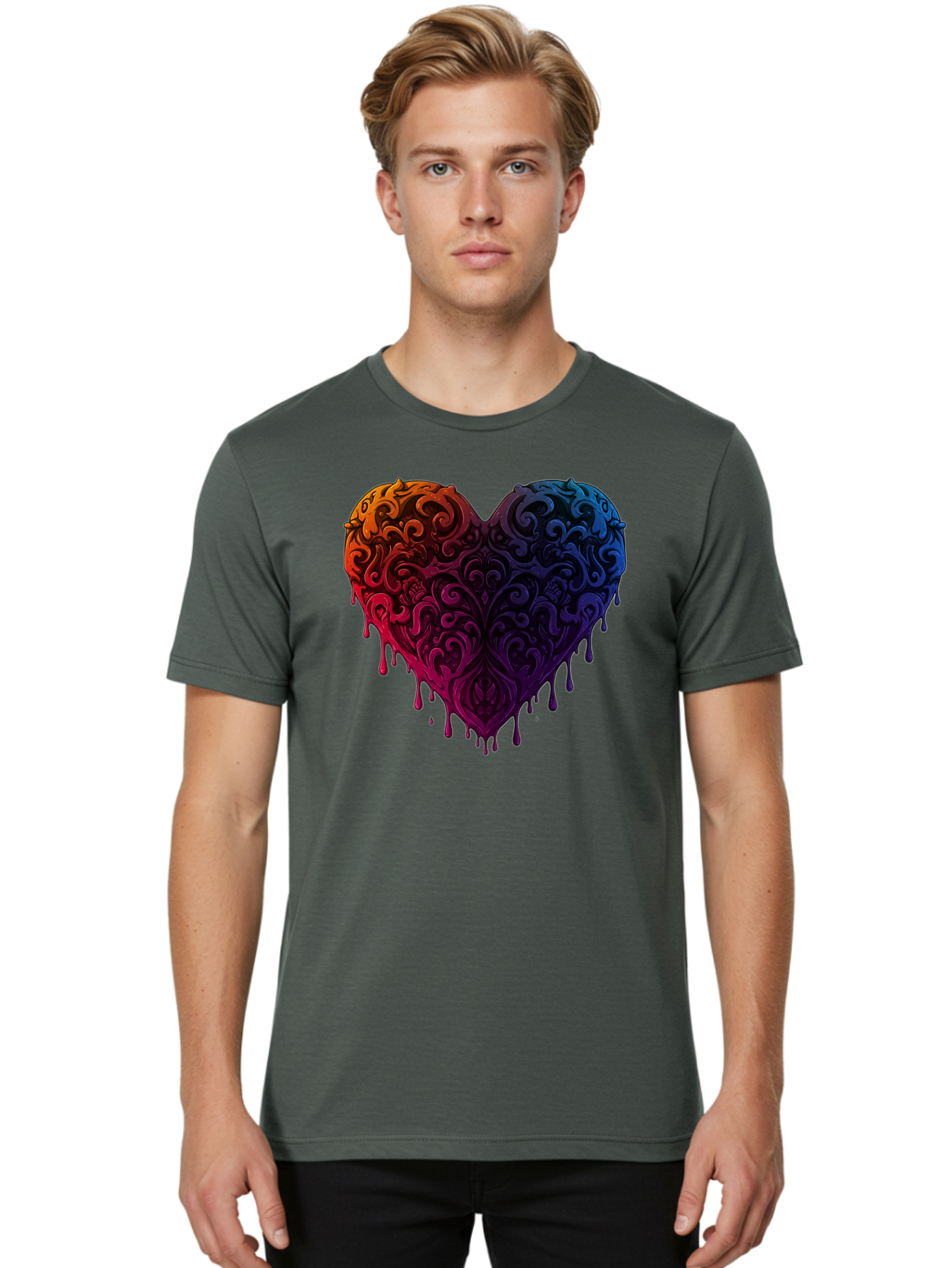 Colorful-Heart Men'S Graphic Tee, 100% Cotton, Comfortable Casual Summer Wear, Machine Washable, Vintage Camera, Old Camera, Antique Camera, Black Camera, Classic Photography, Photography Equipment, Nostalgic Device, Film Camera, Camera Art Baj412