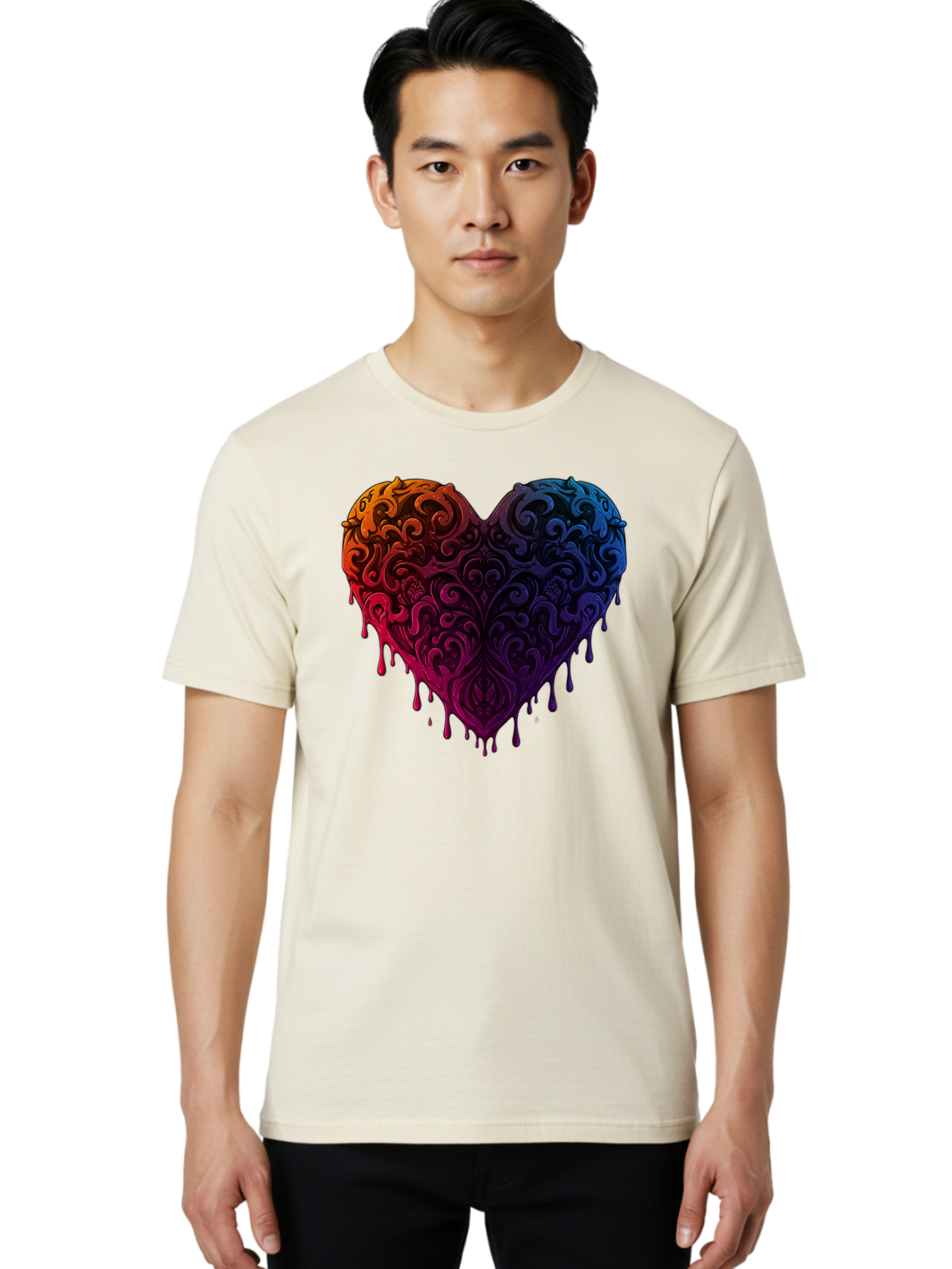 Colorful-Heart Men'S Graphic Tee, 100% Cotton, Comfortable Casual Summer Wear, Machine Washable, Vintage Camera, Old Camera, Antique Camera, Black Camera, Classic Photography, Photography Equipment, Nostalgic Device, Film Camera, Camera Art Baj412