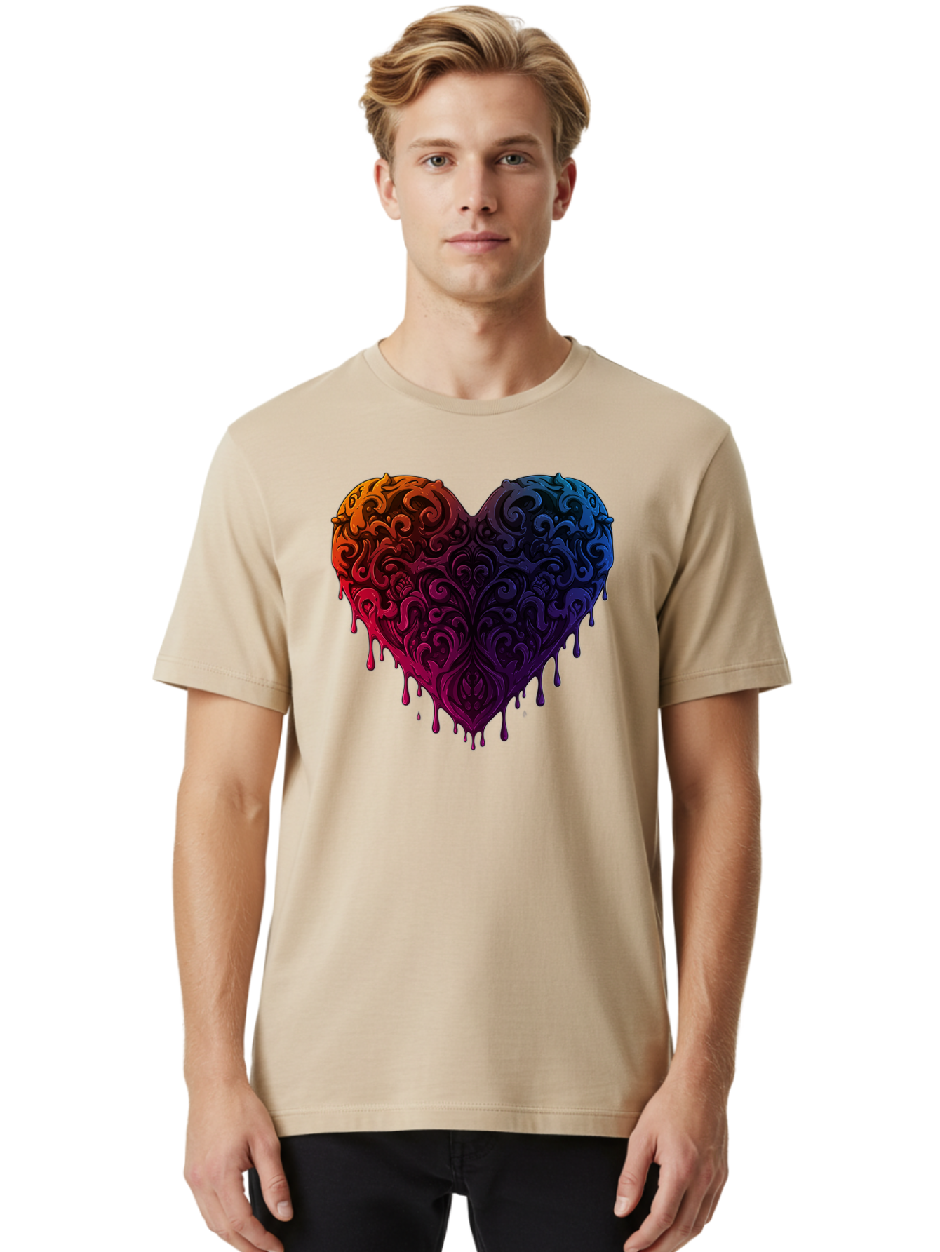 Colorful-Heart Men'S Graphic Tee, 100% Cotton, Comfortable Casual Summer Wear, Machine Washable, Vintage Camera, Old Camera, Antique Camera, Black Camera, Classic Photography, Photography Equipment, Nostalgic Device, Film Camera, Camera Art Baj412