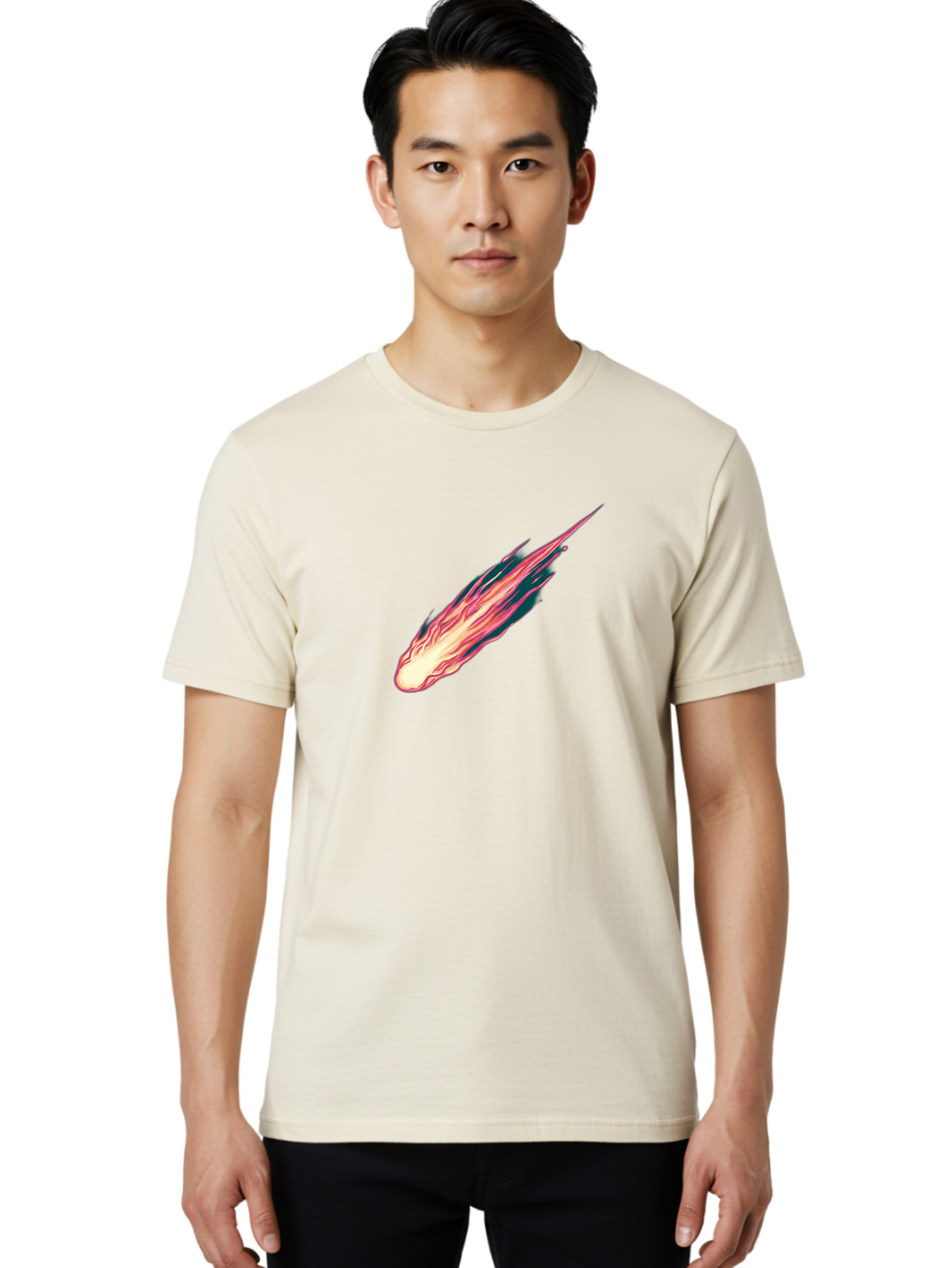 Comet-1 Men'S Graphic Tee, 100% Cotton, Comfortable Casual Summer Wear, Machine Washable, Vintage Camera, Old Camera, Antique Camera, Black Camera, Classic Photography, Photography Equipment, Nostalgic Device, Film Camera, Camera Art Baj413