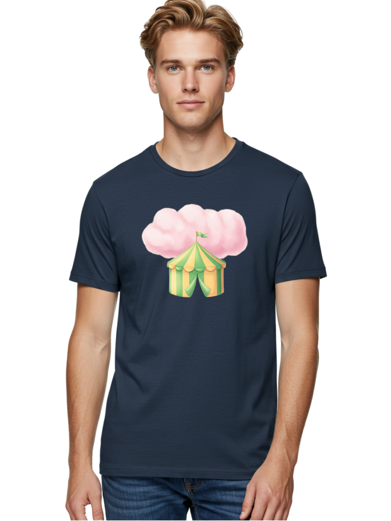Cotton-Candy-Tent Men'S Graphic Tee, 100% Cotton, Comfortable Casual Summer Wear, Machine Washable, Vintage Camera, Old Camera, Antique Camera, Black Camera, Classic Photography, Photography Equipment, Nostalgic Device, Film Camera, Camera Art Baj416