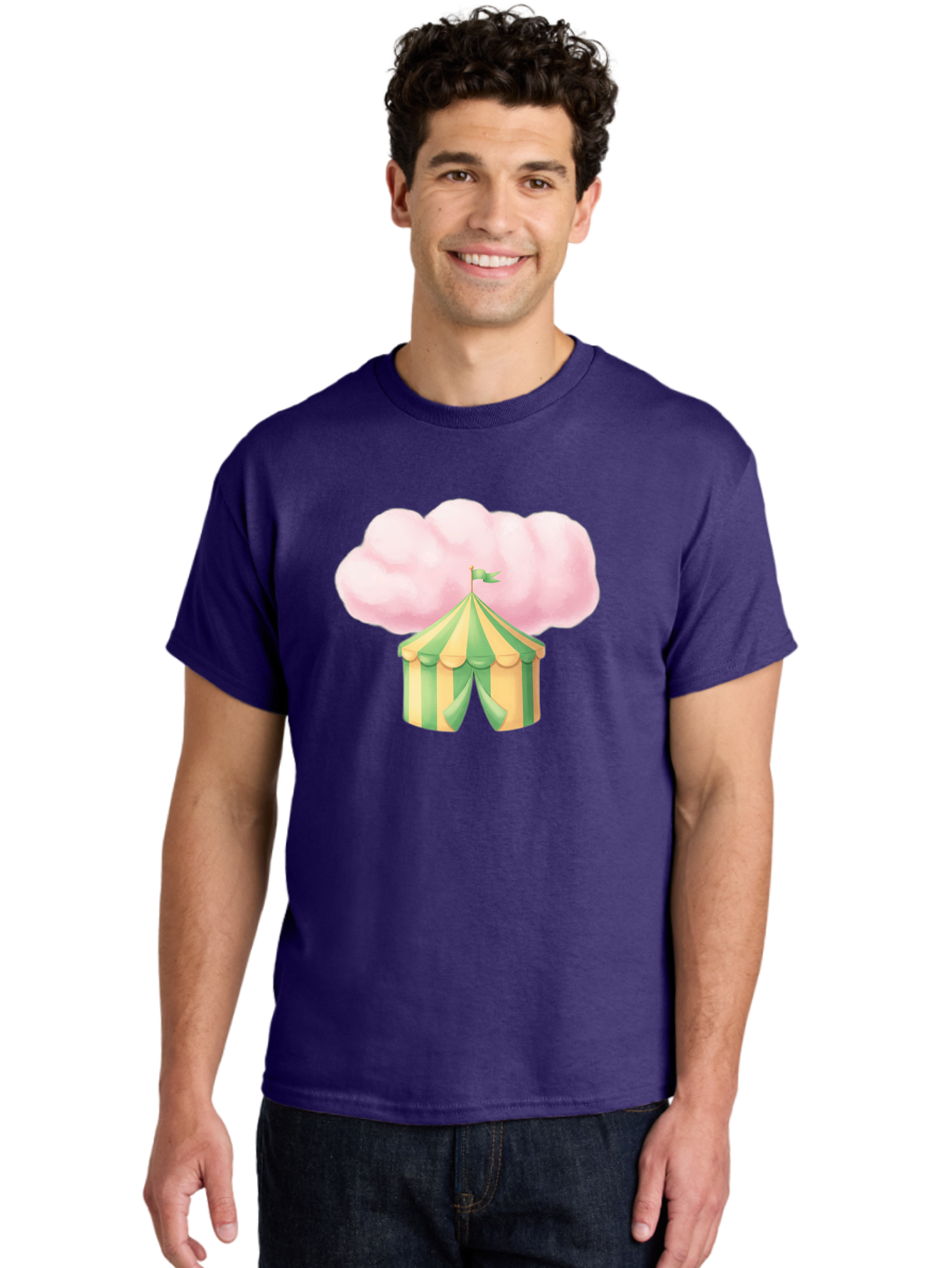 Cotton-Candy-Tent Men'S Graphic Tee, 100% Cotton, Comfortable Casual Summer Wear, Machine Washable, Vintage Camera, Old Camera, Antique Camera, Black Camera, Classic Photography, Photography Equipment, Nostalgic Device, Film Camera, Camera Art Baj416