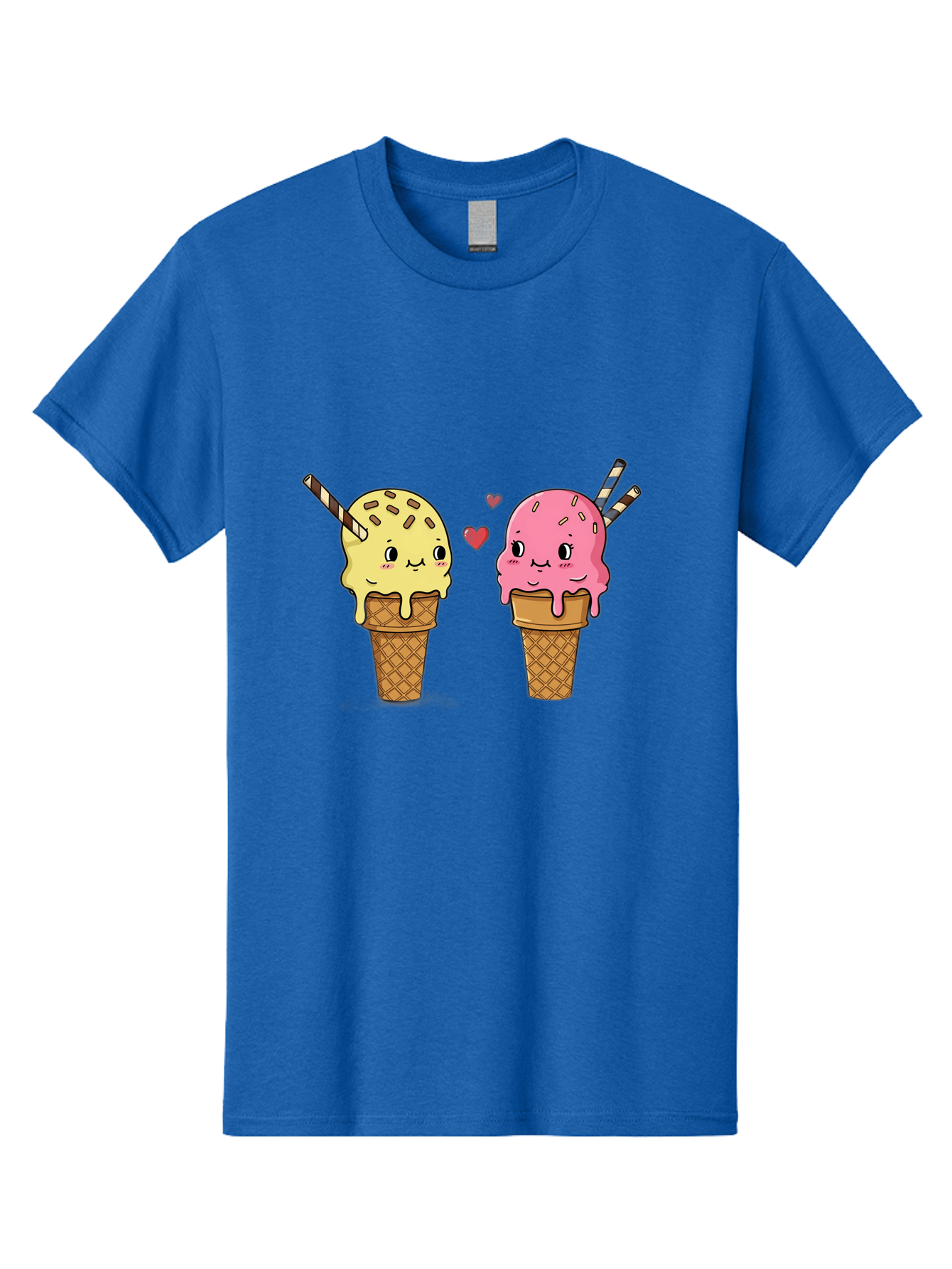 Couple-Ice-Cream Men'S Graphic Tee, 100% Cotton, Comfortable Casual Summer Wear, Machine Washable, Vintage Camera, Old Camera, Antique Camera, Black Camera, Classic Photography, Photography Equipment, Nostalgic Device, Film Camera, Camera Art Baj417