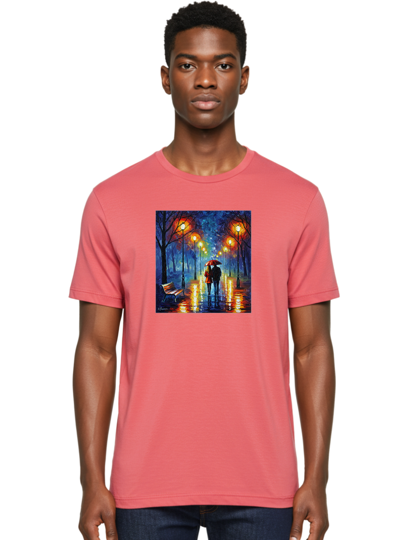 Couple-Under-Umbrella Men'S Graphic Tee, 100% Cotton, Comfortable Casual Summer Wear, Machine Washable, Vintage Camera, Old Camera, Antique Camera, Black Camera, Classic Photography, Photography Equipment, Nostalgic Device, Film Camera, Baj418