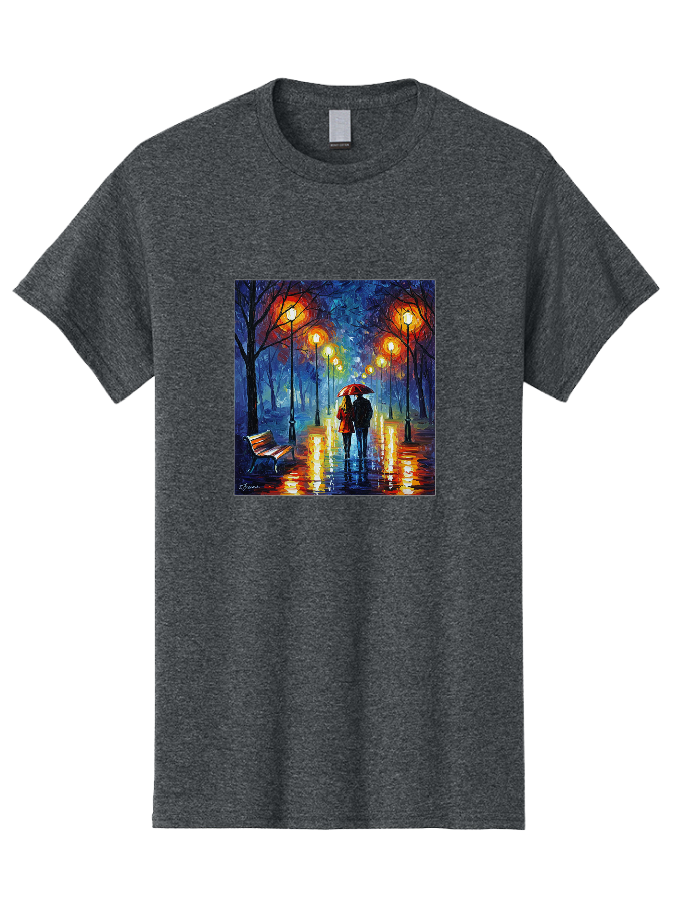 Couple-Under-Umbrella Men'S Graphic Tee, 100% Cotton, Comfortable Casual Summer Wear, Machine Washable, Vintage Camera, Old Camera, Antique Camera, Black Camera, Classic Photography, Photography Equipment, Nostalgic Device, Film Camera, Baj418