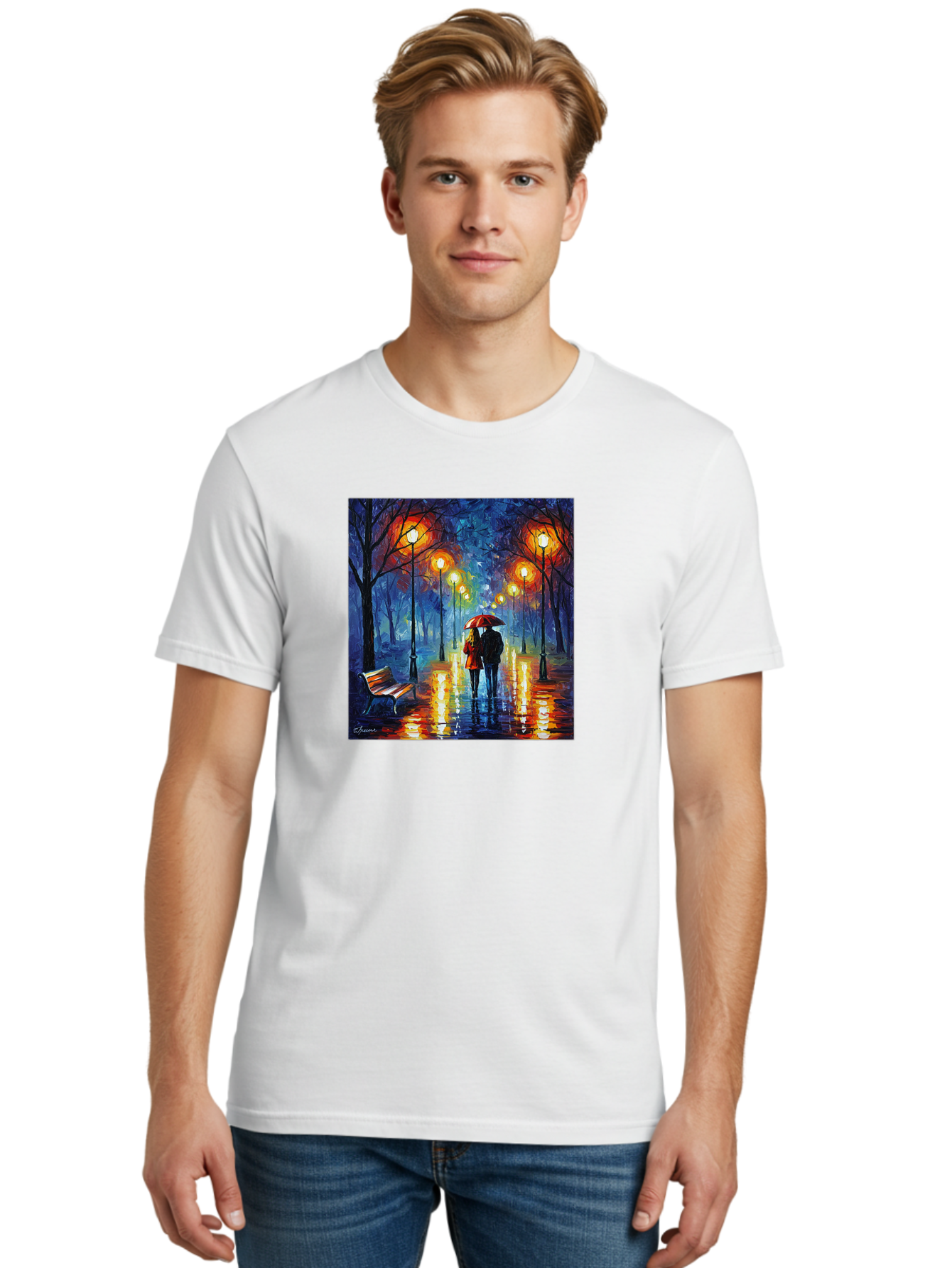 Couple-Under-Umbrella Men'S Graphic Tee, 100% Cotton, Comfortable Casual Summer Wear, Machine Washable, Vintage Camera, Old Camera, Antique Camera, Black Camera, Classic Photography, Photography Equipment, Nostalgic Device, Film Camera, Baj418