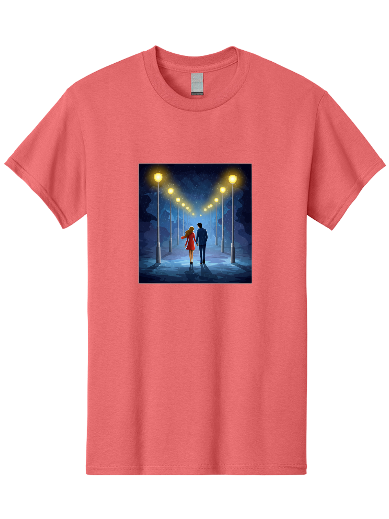 Couple-Walking-Hand-In-Hand Men'S Graphic Tee, 100% Cotton, Comfortable Casual Summer Wear, Machine Washable, Vintage Camera, Old Camera, Antique Camera, Black Camera, Classic Photography, Photography Equipment, Nostalgic Device, Film Camera, Baj419
