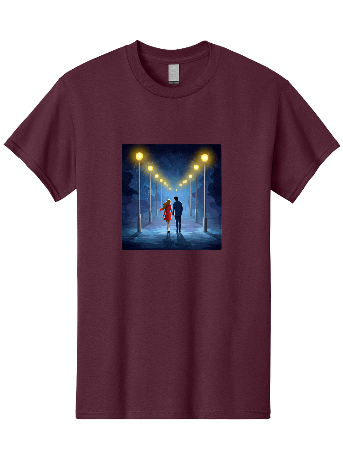 Couple-Walking-Hand-In-Hand Men'S Graphic Tee, 100% Cotton, Comfortable Casual Summer Wear, Machine Washable, Vintage Camera, Old Camera, Antique Camera, Black Camera, Classic Photography, Photography Equipment, Nostalgic Device, Film Camera, Baj419