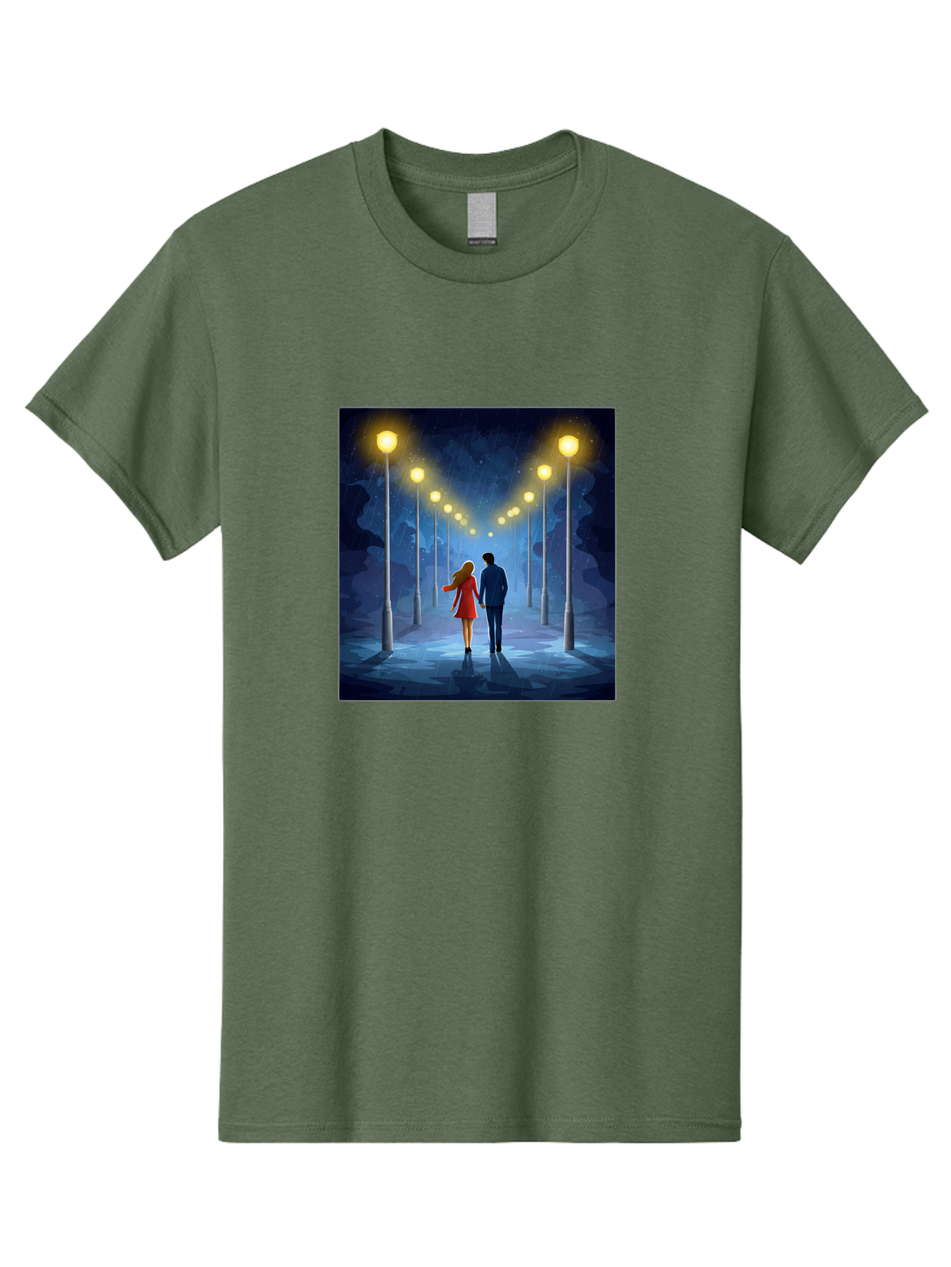 Couple-Walking-Hand-In-Hand Men'S Graphic Tee, 100% Cotton, Comfortable Casual Summer Wear, Machine Washable, Vintage Camera, Old Camera, Antique Camera, Black Camera, Classic Photography, Photography Equipment, Nostalgic Device, Film Camera, Baj419