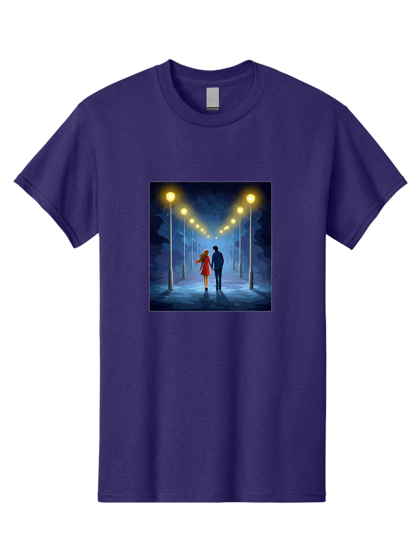 Couple-Walking-Hand-In-Hand Men'S Graphic Tee, 100% Cotton, Comfortable Casual Summer Wear, Machine Washable, Vintage Camera, Old Camera, Antique Camera, Black Camera, Classic Photography, Photography Equipment, Nostalgic Device, Film Camera, Baj419