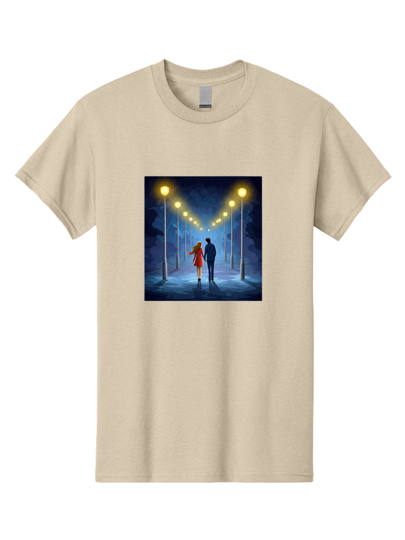 Couple-Walking-Hand-In-Hand Men'S Graphic Tee, 100% Cotton, Comfortable Casual Summer Wear, Machine Washable, Vintage Camera, Old Camera, Antique Camera, Black Camera, Classic Photography, Photography Equipment, Nostalgic Device, Film Camera, Baj419