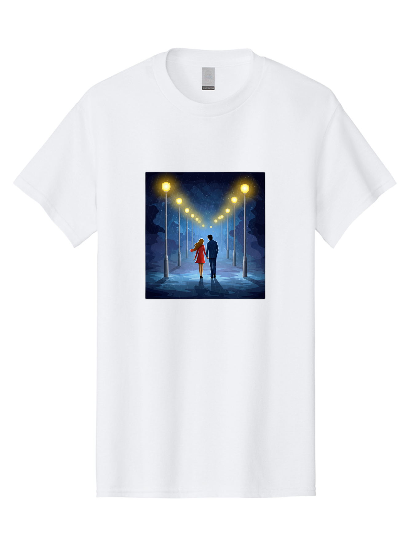 Couple-Walking-Hand-In-Hand Men'S Graphic Tee, 100% Cotton, Comfortable Casual Summer Wear, Machine Washable, Vintage Camera, Old Camera, Antique Camera, Black Camera, Classic Photography, Photography Equipment, Nostalgic Device, Film Camera, Baj419
