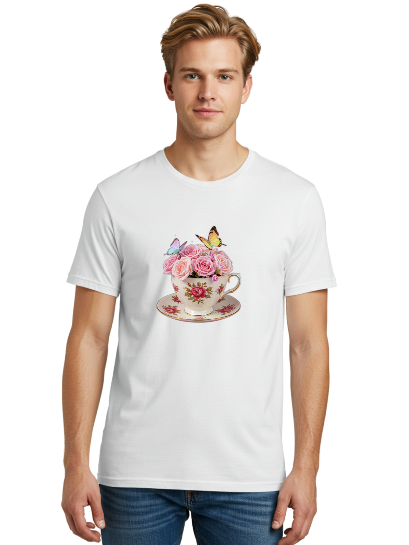 Cup-Of-Roses Men'S Graphic Tee, 100% Cotton, Comfortable Casual Summer Wear, Machine Washable, Vintage Camera, Old Camera, Antique Camera, Black Camera, Classic Photography, Photography Equipment, Nostalgic Device, Film Camera, Camera Art Baj423