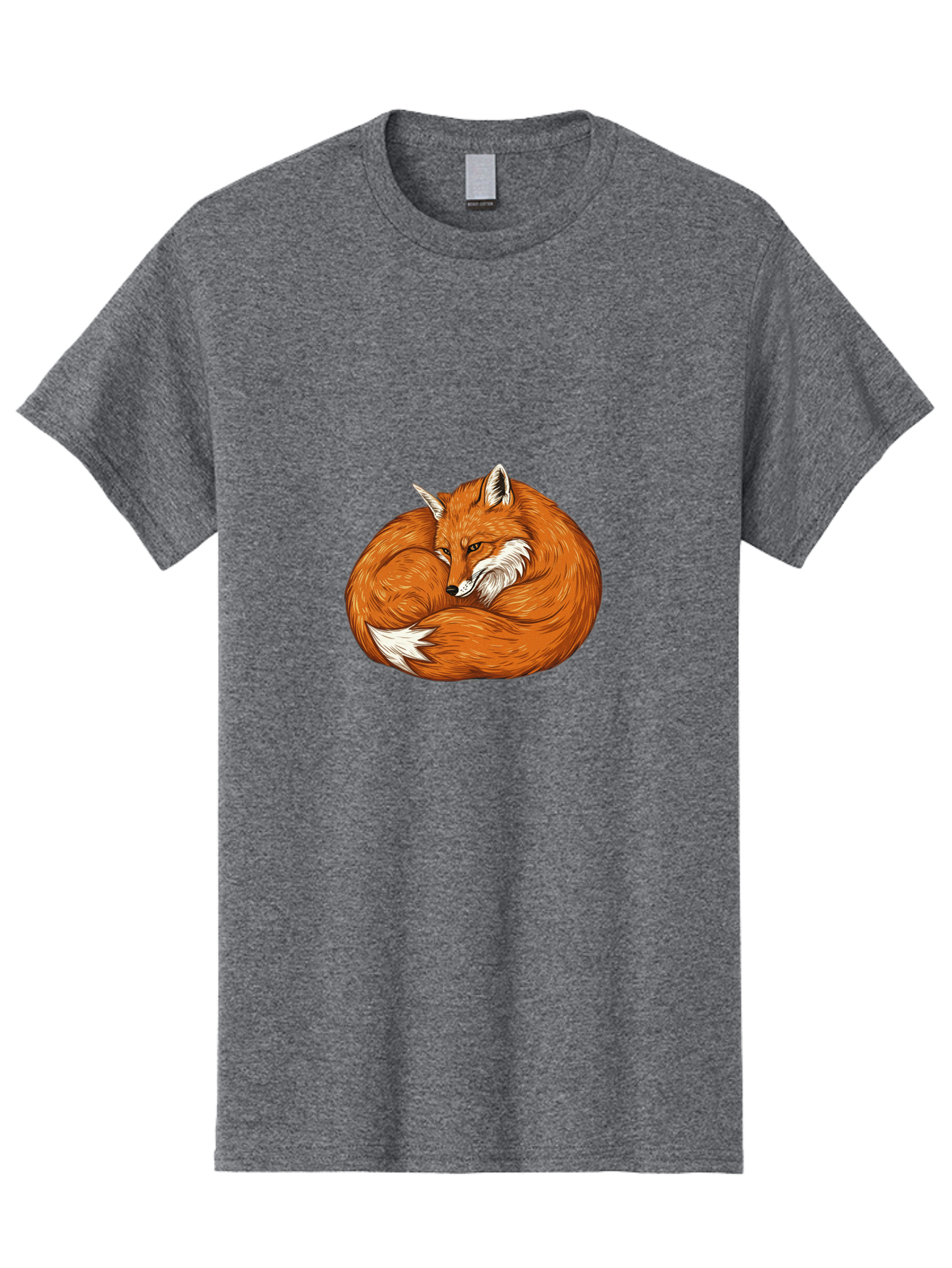 Curled-Fox-1 Men'S Graphic Tee, 100% Cotton, Comfortable Casual Summer Wear, Machine Washable, Vintage Camera, Old Camera, Antique Camera, Black Camera, Classic Photography, Photography Equipment, Nostalgic Device, Film Camera, Camera Art Baj425