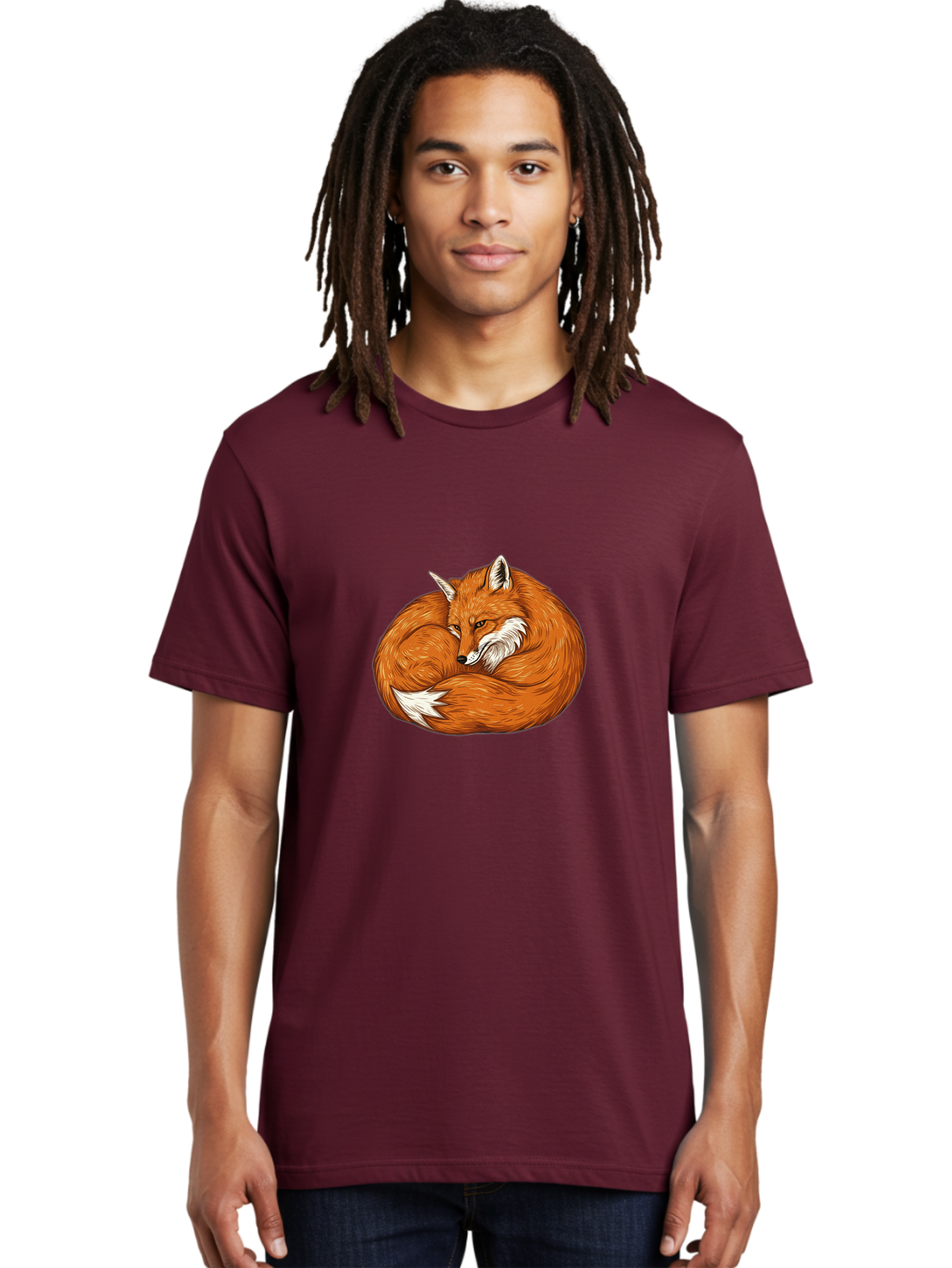 Curled-Fox-1 Men'S Graphic Tee, 100% Cotton, Comfortable Casual Summer Wear, Machine Washable, Vintage Camera, Old Camera, Antique Camera, Black Camera, Classic Photography, Photography Equipment, Nostalgic Device, Film Camera, Camera Art Baj425