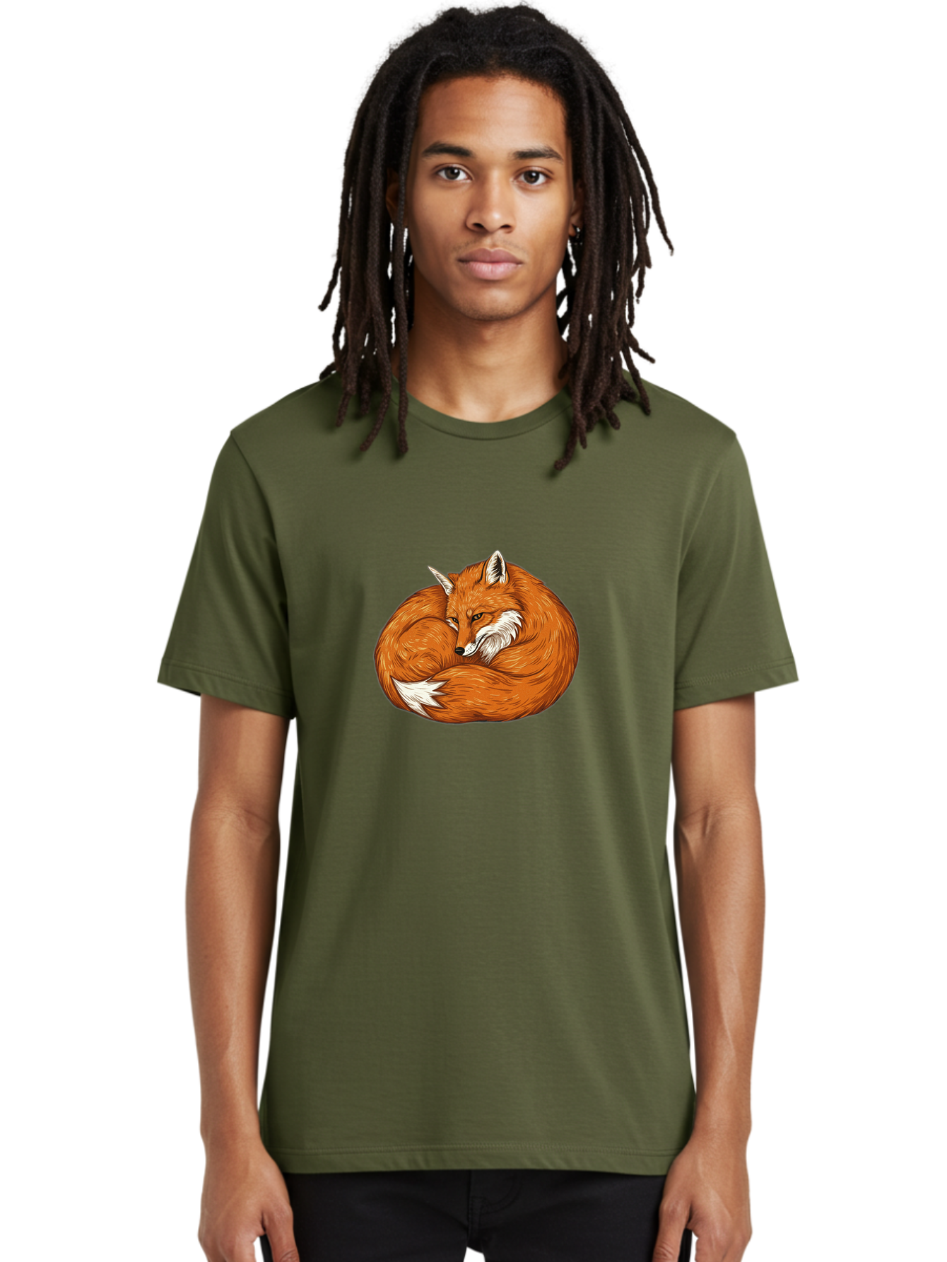 Curled-Fox-1 Men'S Graphic Tee, 100% Cotton, Comfortable Casual Summer Wear, Machine Washable, Vintage Camera, Old Camera, Antique Camera, Black Camera, Classic Photography, Photography Equipment, Nostalgic Device, Film Camera, Camera Art Baj425