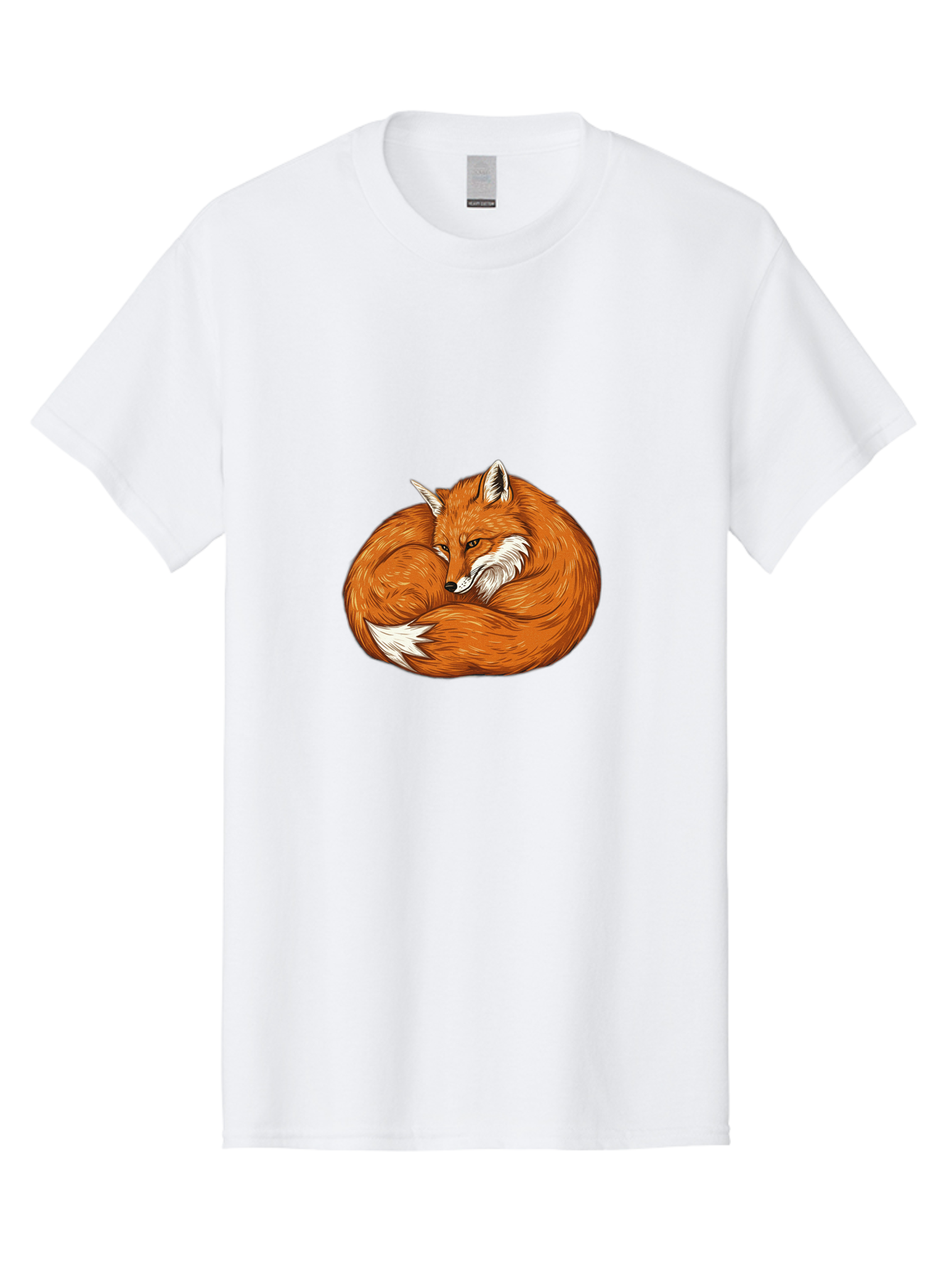 Curled-Fox-1 Men'S Graphic Tee, 100% Cotton, Comfortable Casual Summer Wear, Machine Washable, Vintage Camera, Old Camera, Antique Camera, Black Camera, Classic Photography, Photography Equipment, Nostalgic Device, Film Camera, Camera Art Baj425