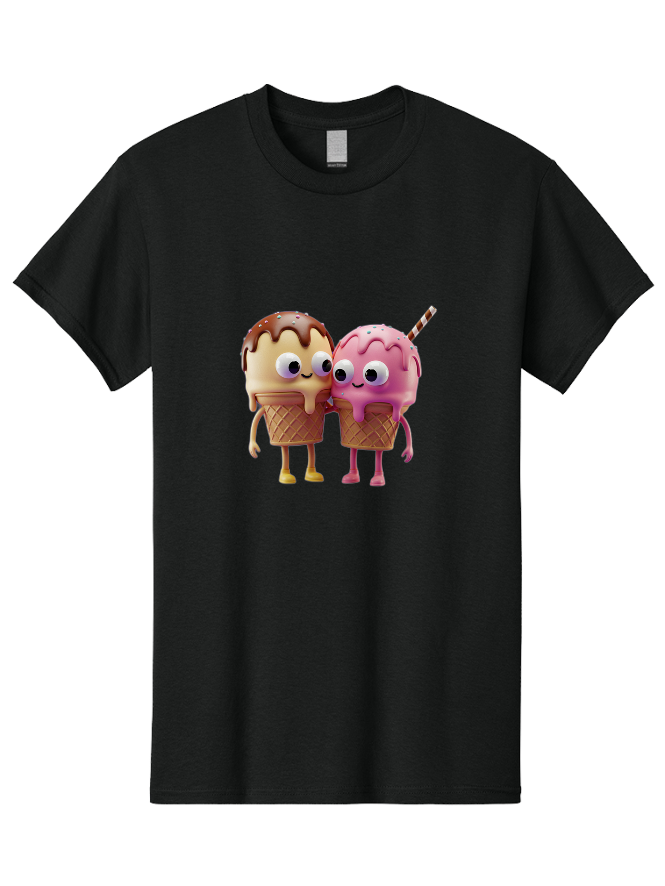 Cute-Ice-Cream-Cones Men'S Graphic Tee, 100% Cotton, Comfortable Casual Summer Wear, Machine Washable, Vintage Camera, Old Camera, Antique Camera, Black Camera, Classic Photography, Photography Equipment, Nostalgic Device, Film Camera, Baj431