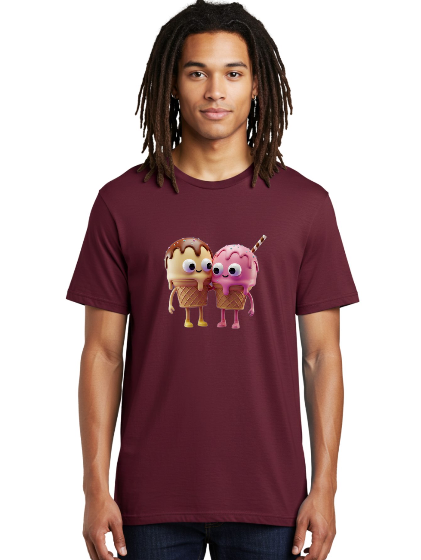 Cute-Ice-Cream-Cones Men'S Graphic Tee, 100% Cotton, Comfortable Casual Summer Wear, Machine Washable, Vintage Camera, Old Camera, Antique Camera, Black Camera, Classic Photography, Photography Equipment, Nostalgic Device, Film Camera, Baj431