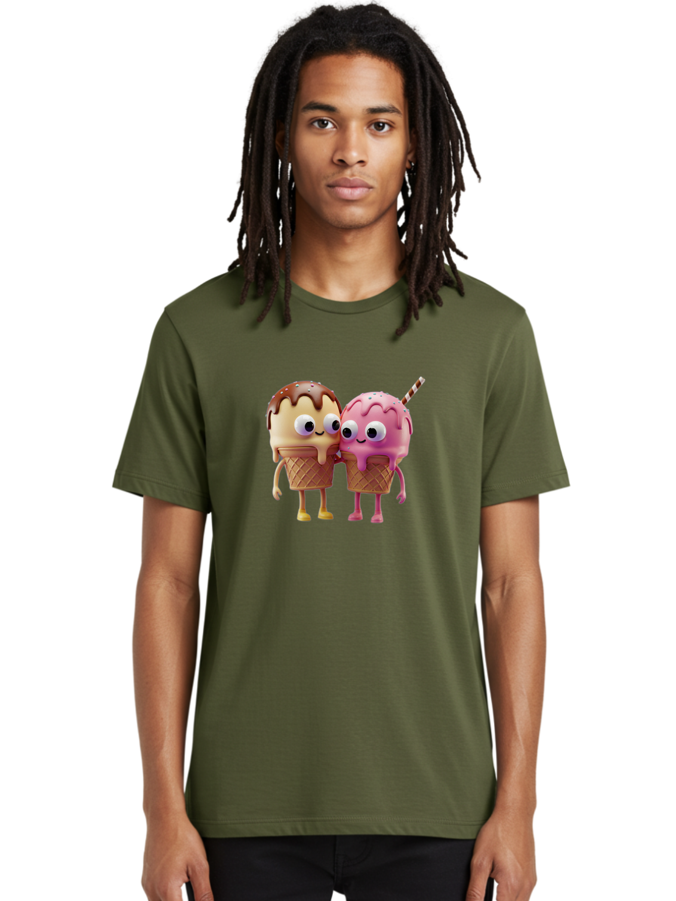Cute-Ice-Cream-Cones Men'S Graphic Tee, 100% Cotton, Comfortable Casual Summer Wear, Machine Washable, Vintage Camera, Old Camera, Antique Camera, Black Camera, Classic Photography, Photography Equipment, Nostalgic Device, Film Camera, Baj431
