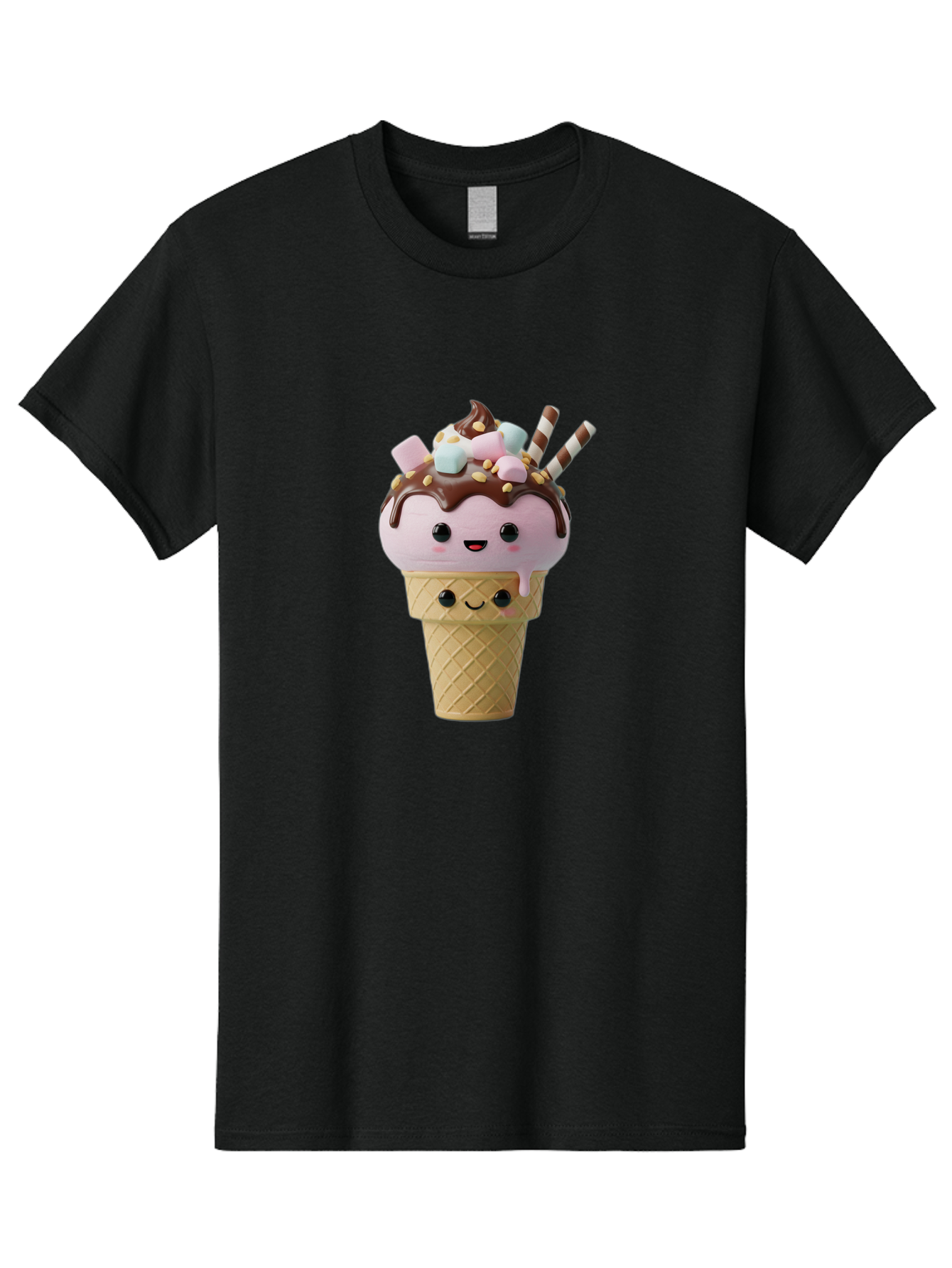 Cute-Ice-Cream Men'S Graphic Tee, 100% Cotton, Comfortable Casual Summer Wear, Machine Washable, Vintage Camera, Old Camera, Antique Camera, Black Camera, Classic Photography, Photography Equipment, Nostalgic Device, Film Camera, Camera Art Baj432
