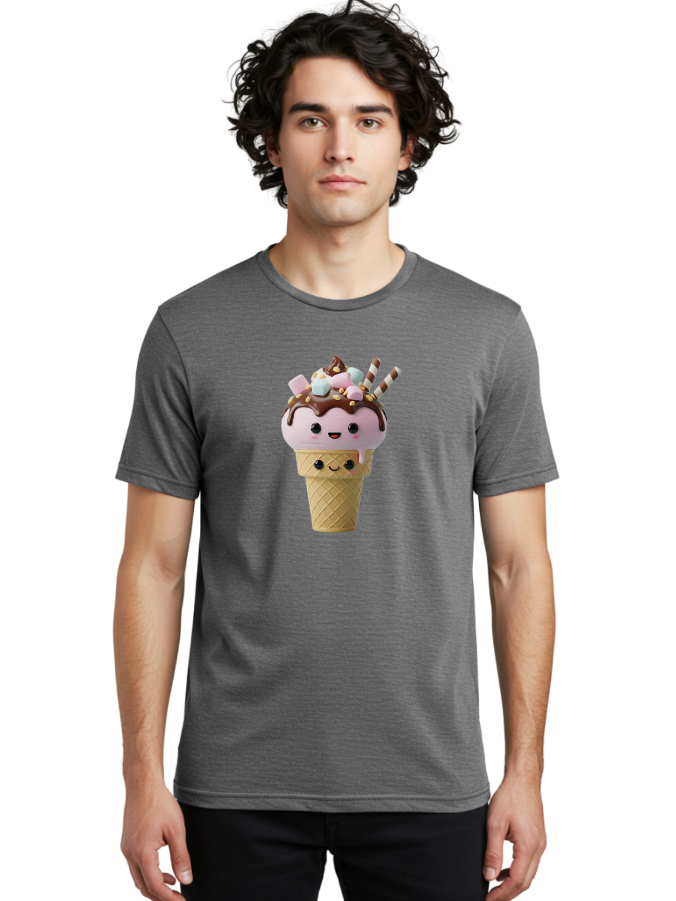 Cute-Ice-Cream Men'S Graphic Tee, 100% Cotton, Comfortable Casual Summer Wear, Machine Washable, Vintage Camera, Old Camera, Antique Camera, Black Camera, Classic Photography, Photography Equipment, Nostalgic Device, Film Camera, Camera Art Baj432