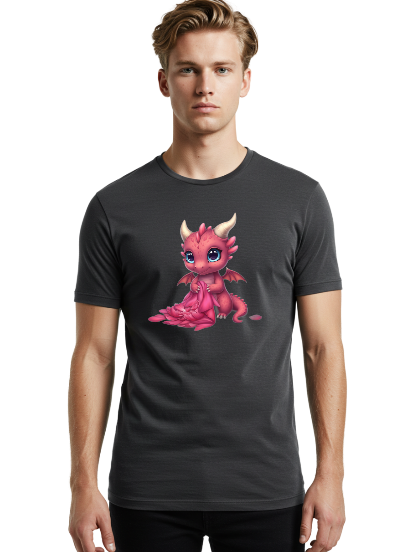Cute-Pink-Dragon Men'S Graphic Tee, 100% Cotton, Comfortable Casual Summer Wear, Machine Washable, Vintage Camera, Old Camera, Antique Camera, Black Camera, Classic Photography, Photography Equipment, Nostalgic Device, Film Camera, Camera Art Baj433