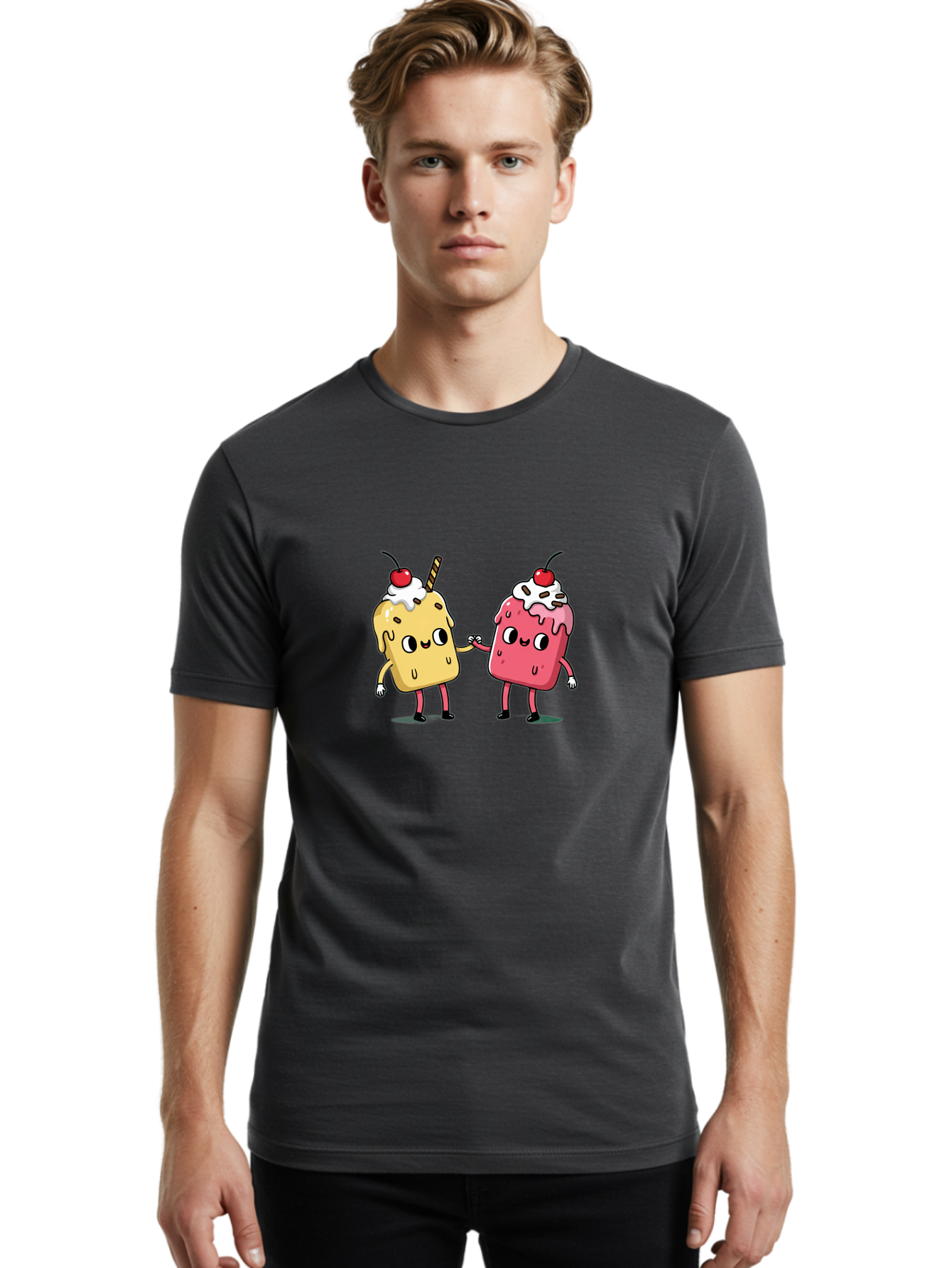 Dessert-Couple Men'S Graphic Tee, 100% Cotton, Comfortable Casual Summer Wear, Machine Washable, Vintage Camera, Old Camera, Antique Camera, Black Camera, Classic Photography, Photography Equipment, Nostalgic Device, Film Camera, Camera Art Baj435