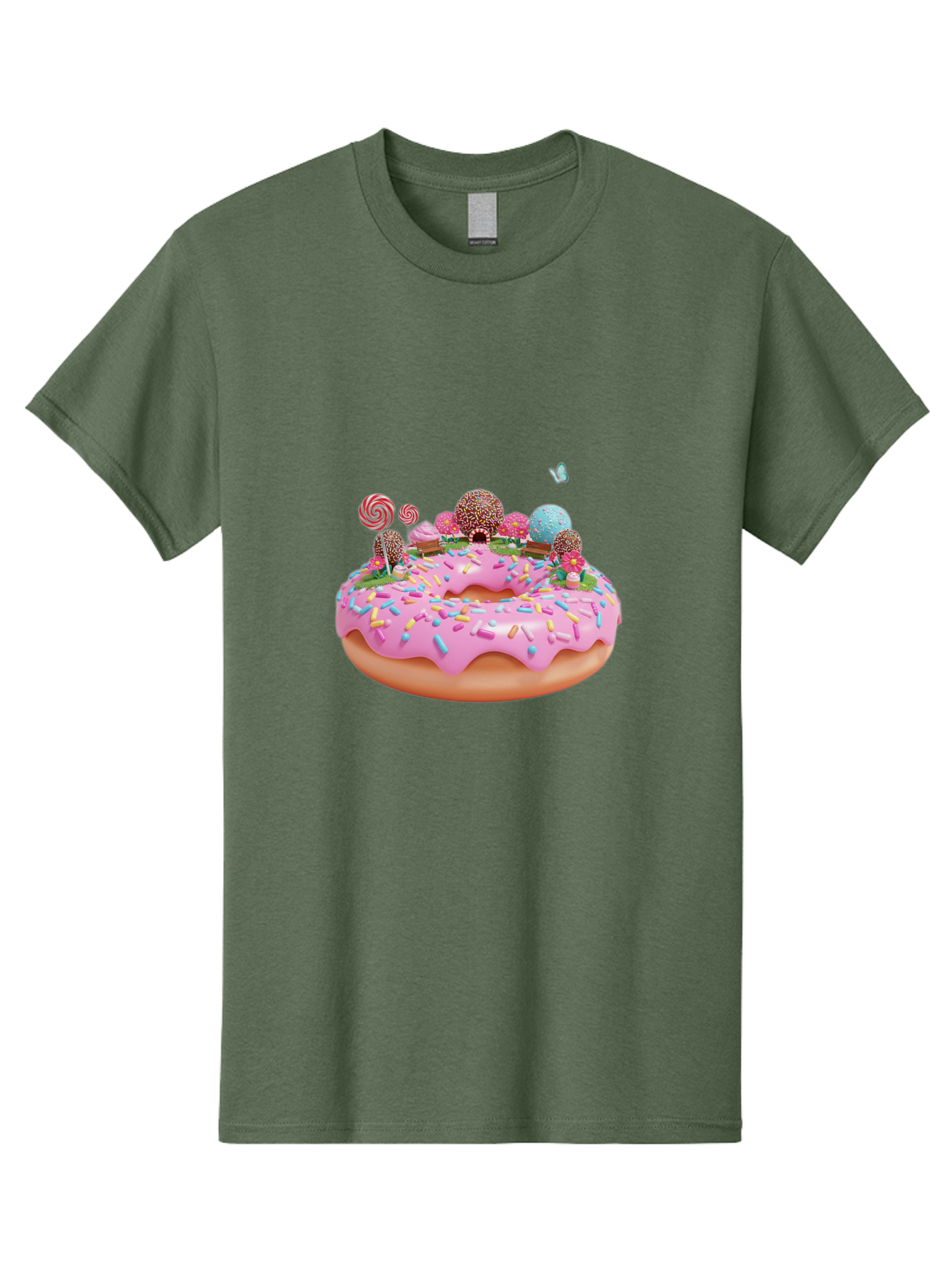 Donut-With-Sprinkles-And-Lollipops Men'S Graphic Tee, 100% Cotton, Comfortable Casual Summer Wear, Machine Washable, Vintage Camera, Old Camera, Antique Camera, Black Camera, Classic Photography, Photography Equipment, Nostalgic Device, Baj436