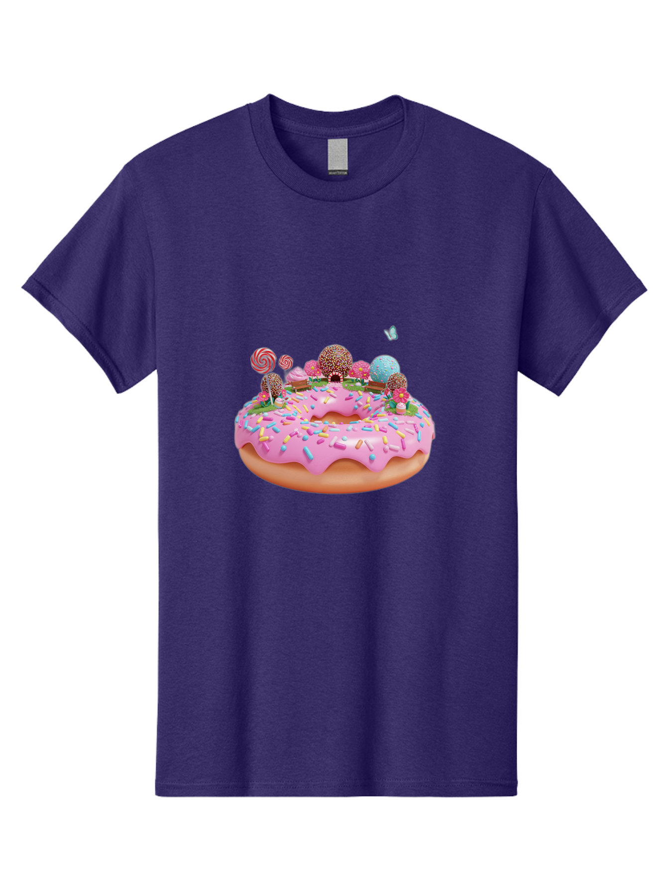 Donut-With-Sprinkles-And-Lollipops Men'S Graphic Tee, 100% Cotton, Comfortable Casual Summer Wear, Machine Washable, Vintage Camera, Old Camera, Antique Camera, Black Camera, Classic Photography, Photography Equipment, Nostalgic Device, Baj436