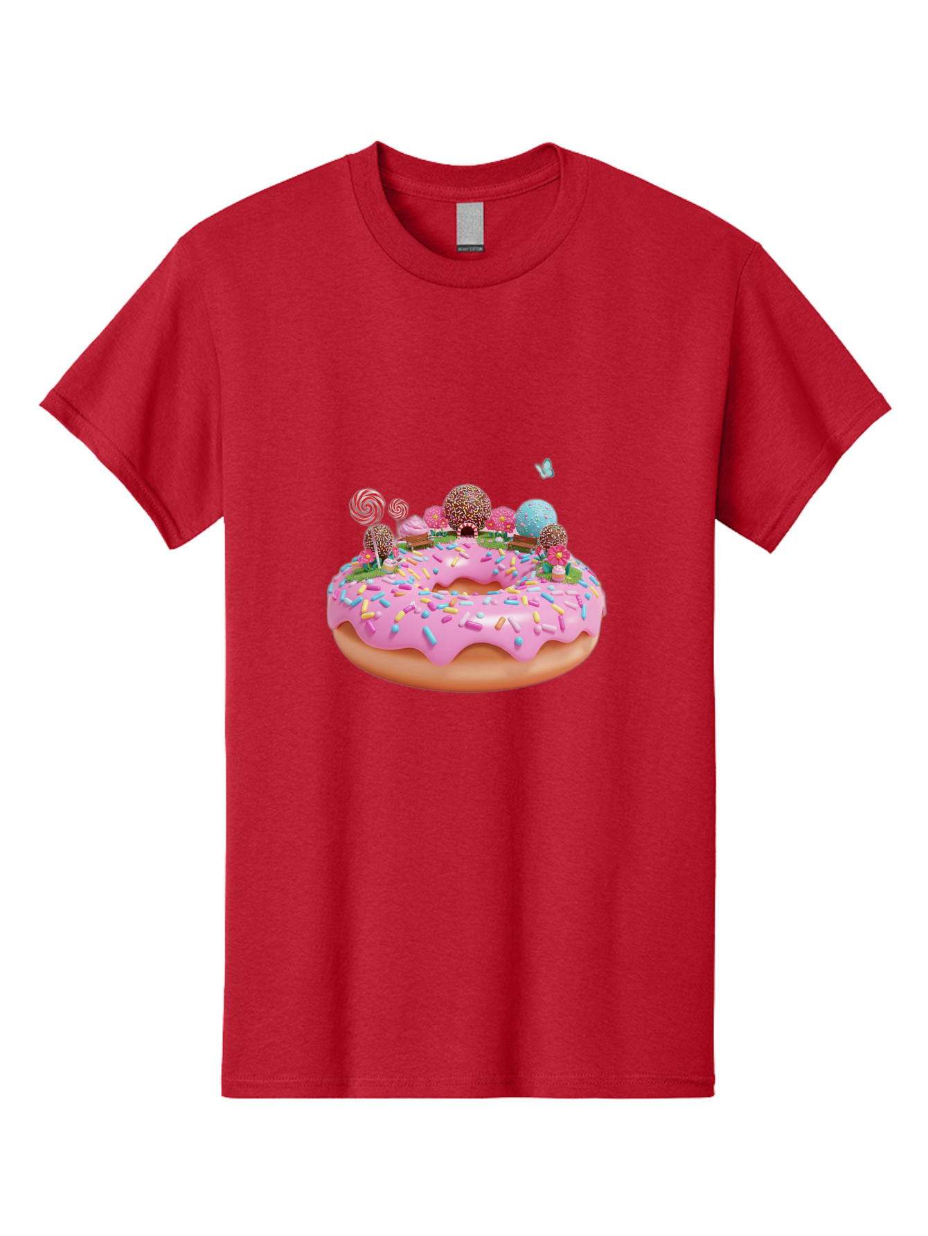 Donut-With-Sprinkles-And-Lollipops Men'S Graphic Tee, 100% Cotton, Comfortable Casual Summer Wear, Machine Washable, Vintage Camera, Old Camera, Antique Camera, Black Camera, Classic Photography, Photography Equipment, Nostalgic Device, Baj436
