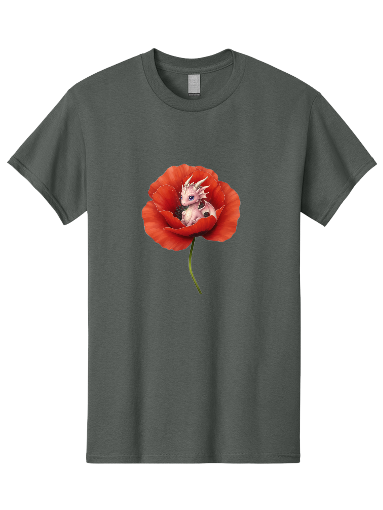 Dragon-In-Poppy-1 Men'S Graphic Tee, 100% Cotton, Comfortable Casual Summer Wear, Machine Washable, Vintage Camera, Old Camera, Antique Camera, Black Camera, Classic Photography, Photography Equipment, Nostalgic Device, Film Camera, Camera Art Baj441
