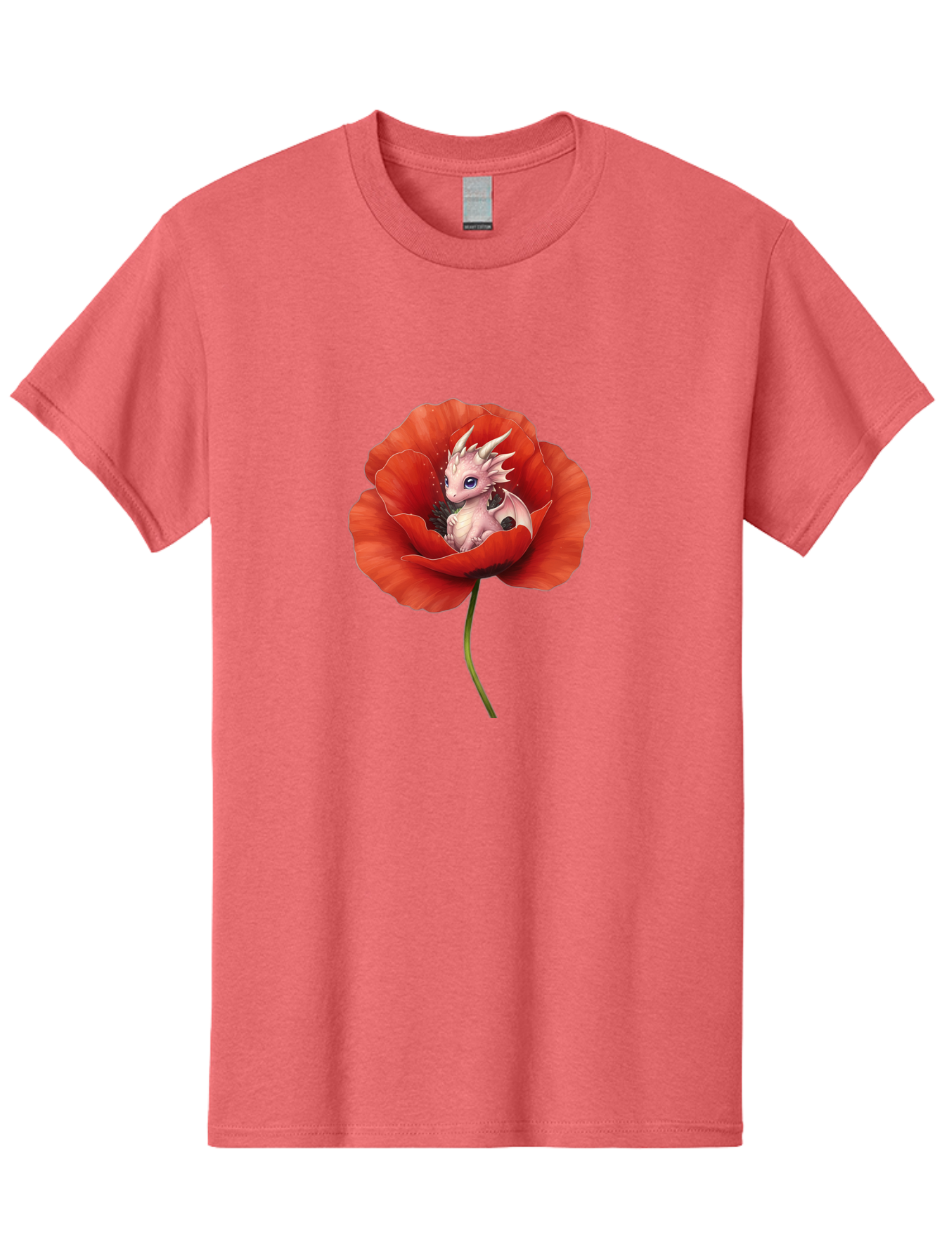 Dragon-In-Poppy-1 Men'S Graphic Tee, 100% Cotton, Comfortable Casual Summer Wear, Machine Washable, Vintage Camera, Old Camera, Antique Camera, Black Camera, Classic Photography, Photography Equipment, Nostalgic Device, Film Camera, Camera Art Baj441