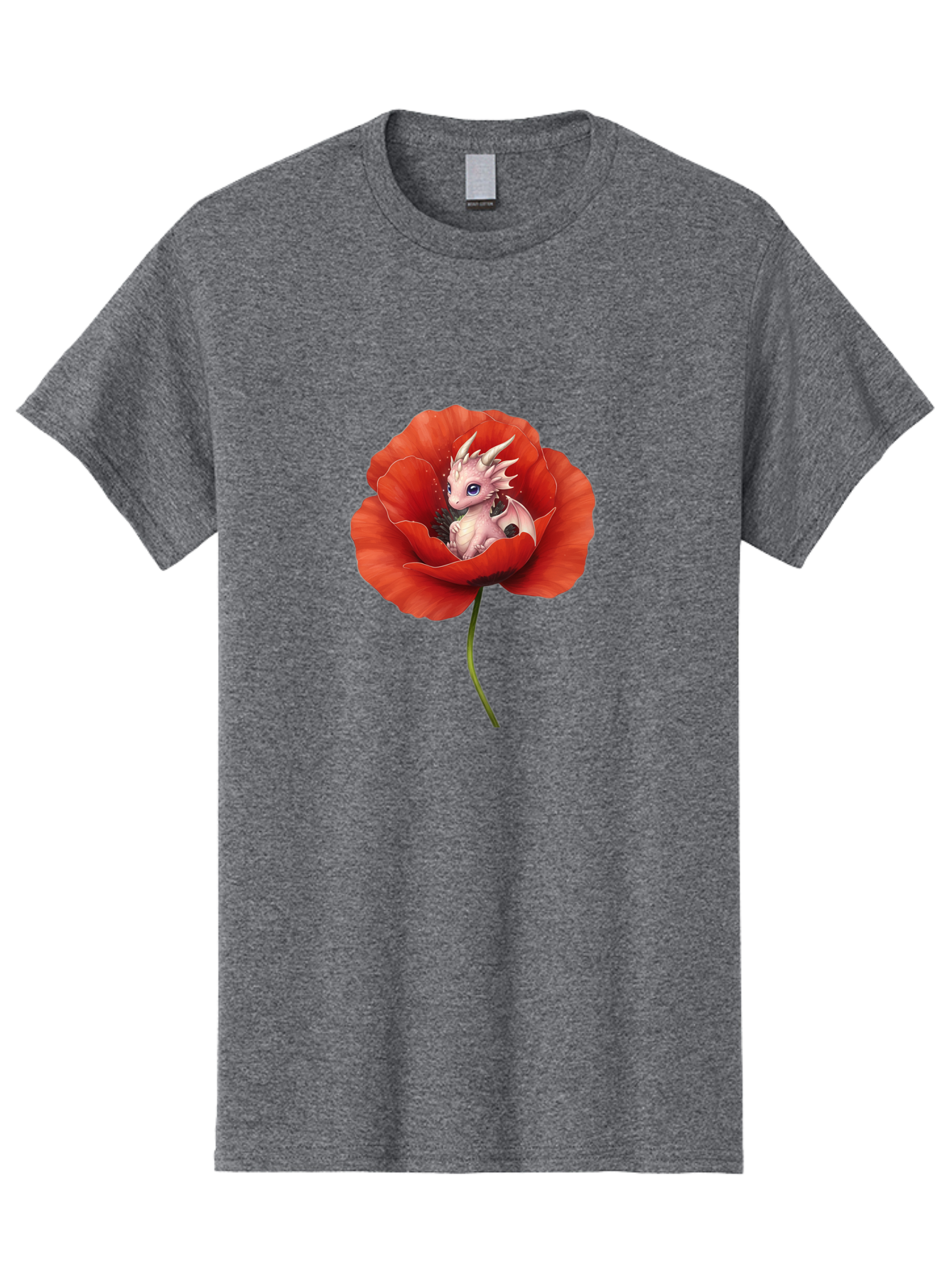 Dragon-In-Poppy-1 Men'S Graphic Tee, 100% Cotton, Comfortable Casual Summer Wear, Machine Washable, Vintage Camera, Old Camera, Antique Camera, Black Camera, Classic Photography, Photography Equipment, Nostalgic Device, Film Camera, Camera Art Baj441
