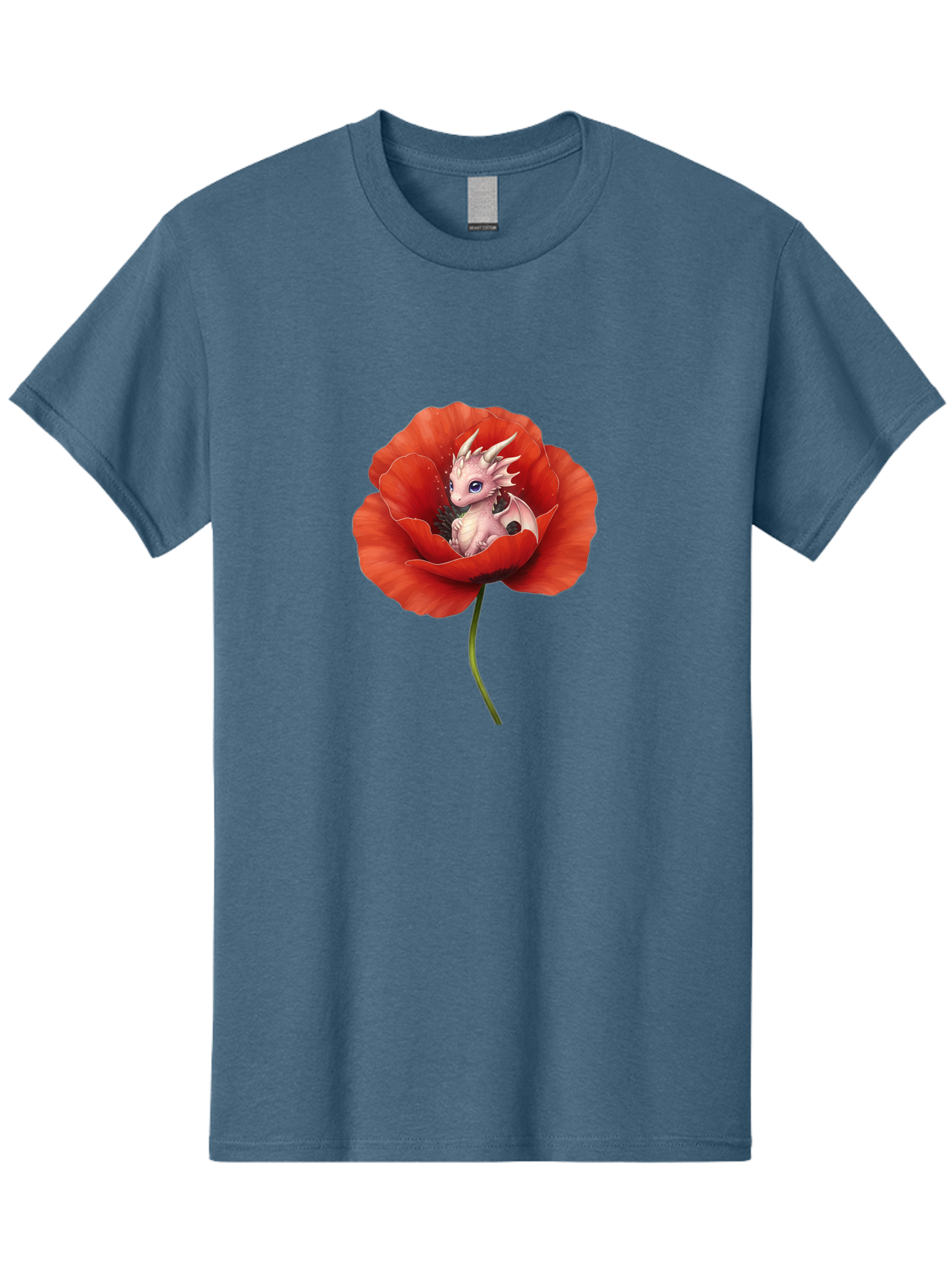 Dragon-In-Poppy-1 Men'S Graphic Tee, 100% Cotton, Comfortable Casual Summer Wear, Machine Washable, Vintage Camera, Old Camera, Antique Camera, Black Camera, Classic Photography, Photography Equipment, Nostalgic Device, Film Camera, Camera Art Baj441