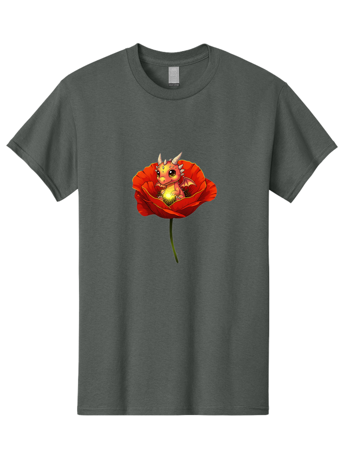 Dragon-In-Poppy-2 Men'S Graphic Tee, 100% Cotton, Comfortable Casual Summer Wear, Machine Washable, Vintage Camera, Old Camera, Antique Camera, Black Camera, Classic Photography, Photography Equipment, Nostalgic Device, Film Camera, Camera Art Baj442