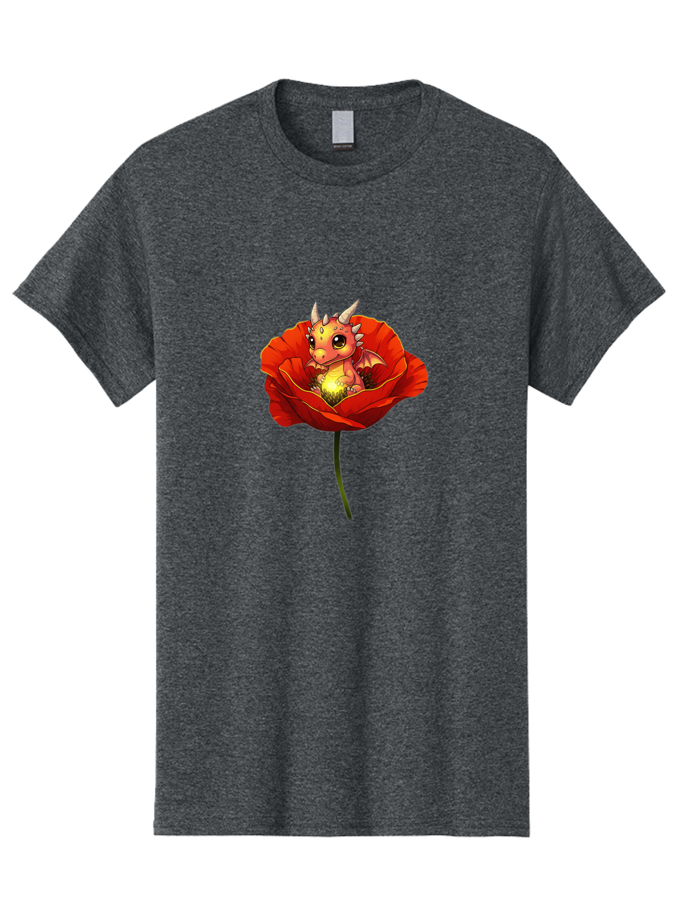 Dragon-In-Poppy-2 Men'S Graphic Tee, 100% Cotton, Comfortable Casual Summer Wear, Machine Washable, Vintage Camera, Old Camera, Antique Camera, Black Camera, Classic Photography, Photography Equipment, Nostalgic Device, Film Camera, Camera Art Baj442