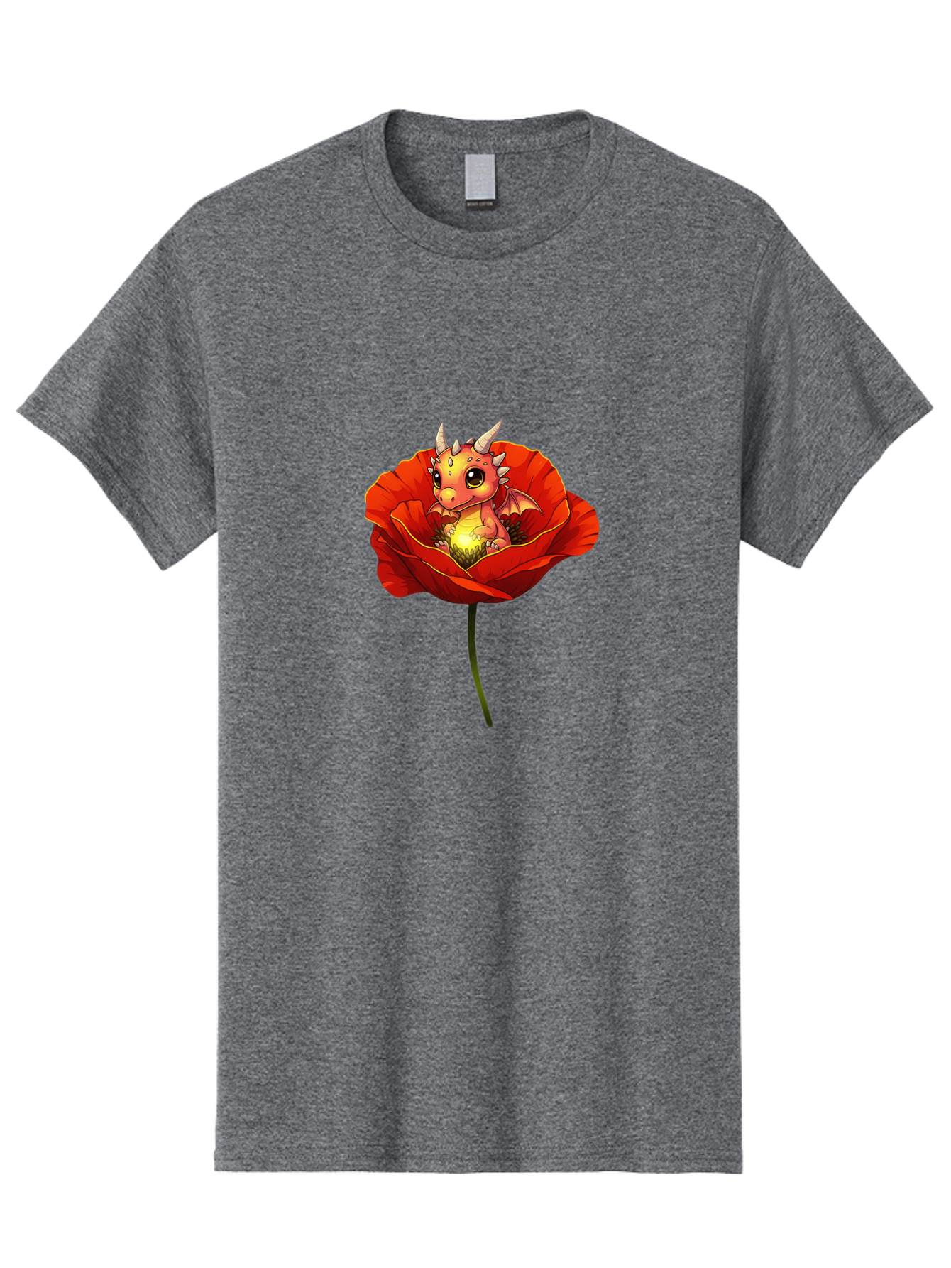 Dragon-In-Poppy-2 Men'S Graphic Tee, 100% Cotton, Comfortable Casual Summer Wear, Machine Washable, Vintage Camera, Old Camera, Antique Camera, Black Camera, Classic Photography, Photography Equipment, Nostalgic Device, Film Camera, Camera Art Baj442