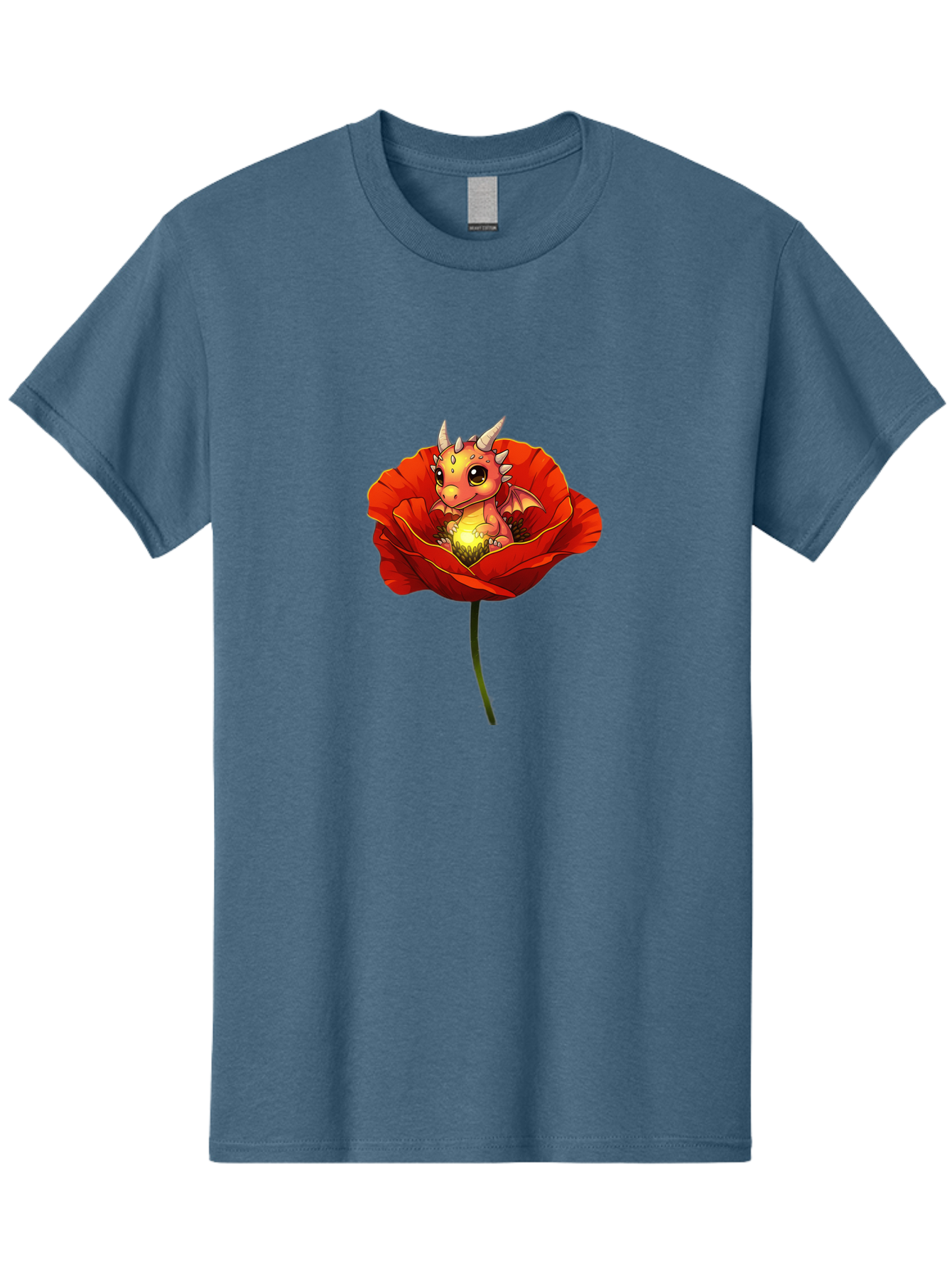 Dragon-In-Poppy-2 Men'S Graphic Tee, 100% Cotton, Comfortable Casual Summer Wear, Machine Washable, Vintage Camera, Old Camera, Antique Camera, Black Camera, Classic Photography, Photography Equipment, Nostalgic Device, Film Camera, Camera Art Baj442