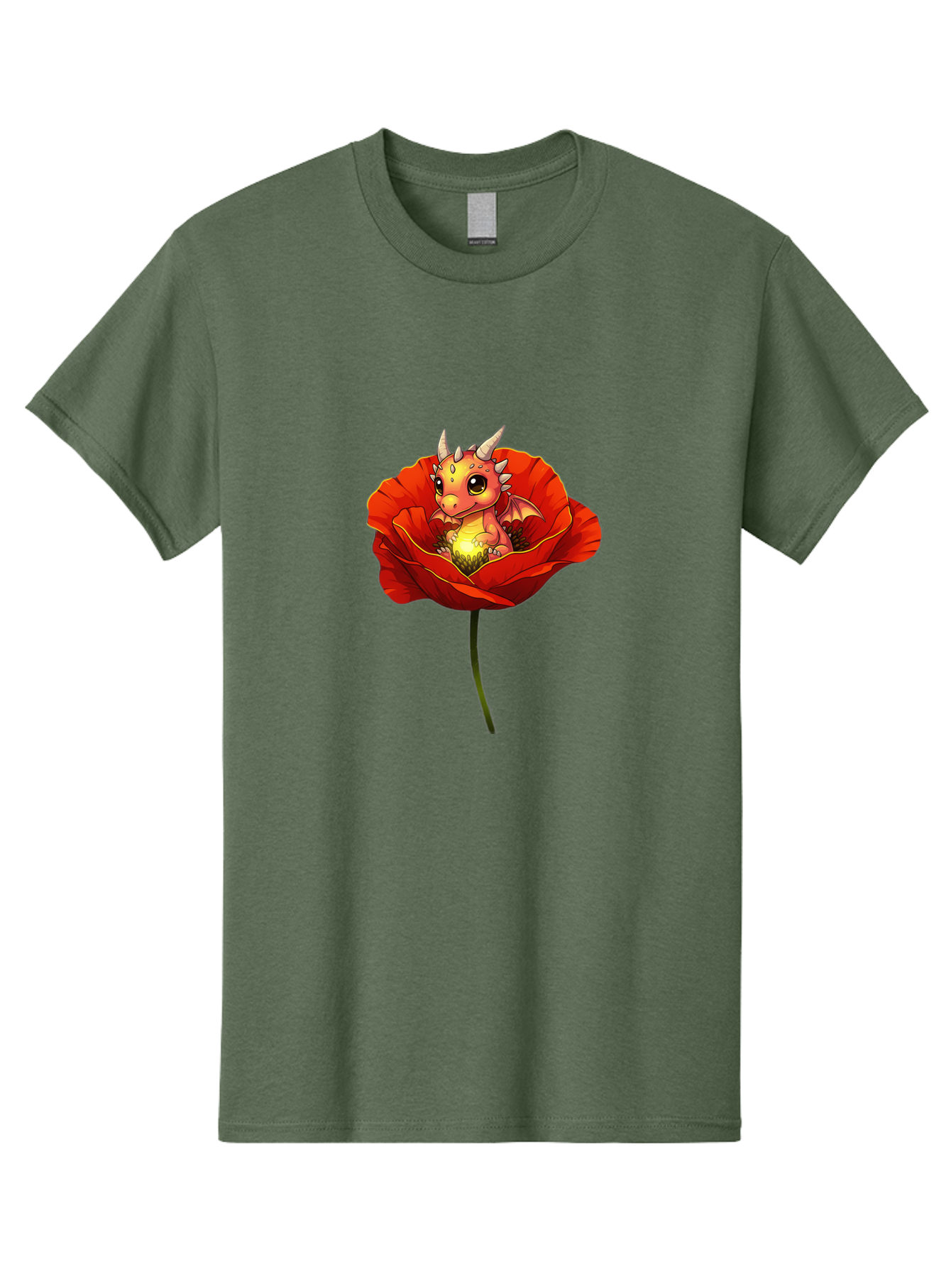 Dragon-In-Poppy-2 Men'S Graphic Tee, 100% Cotton, Comfortable Casual Summer Wear, Machine Washable, Vintage Camera, Old Camera, Antique Camera, Black Camera, Classic Photography, Photography Equipment, Nostalgic Device, Film Camera, Camera Art Baj442