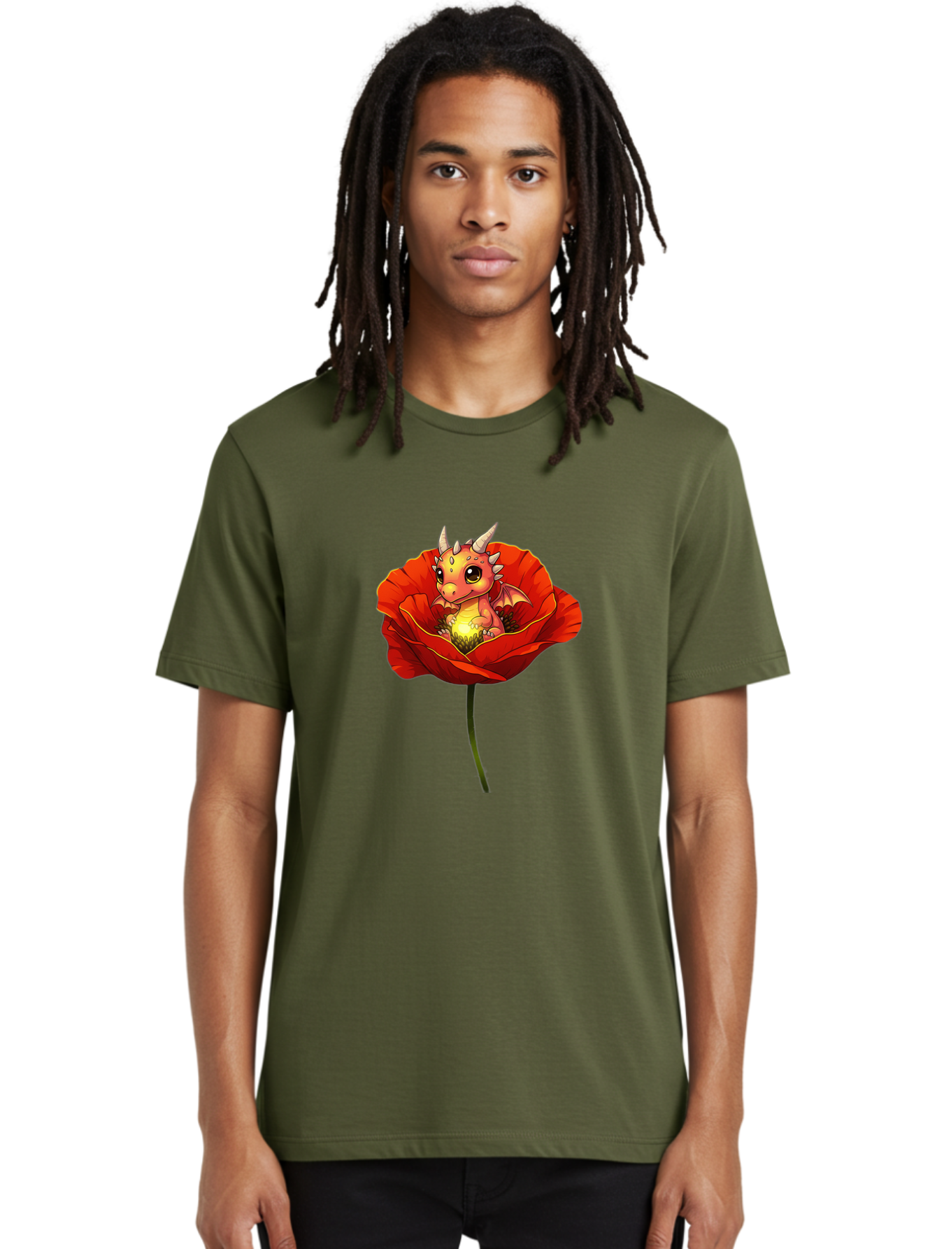 Dragon-In-Poppy-2 Men'S Graphic Tee, 100% Cotton, Comfortable Casual Summer Wear, Machine Washable, Vintage Camera, Old Camera, Antique Camera, Black Camera, Classic Photography, Photography Equipment, Nostalgic Device, Film Camera, Camera Art Baj442
