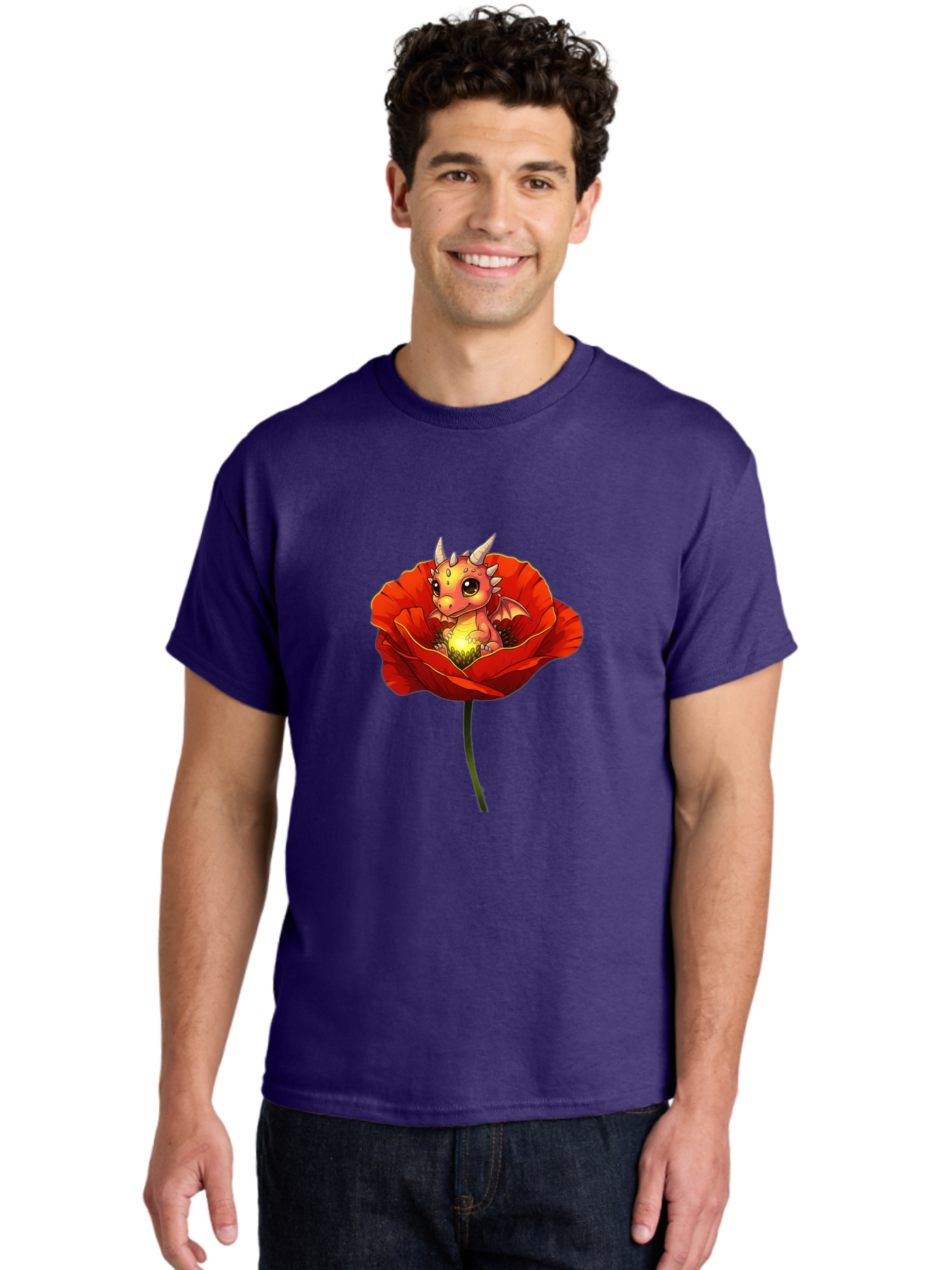 Dragon-In-Poppy-2 Men'S Graphic Tee, 100% Cotton, Comfortable Casual Summer Wear, Machine Washable, Vintage Camera, Old Camera, Antique Camera, Black Camera, Classic Photography, Photography Equipment, Nostalgic Device, Film Camera, Camera Art Baj442