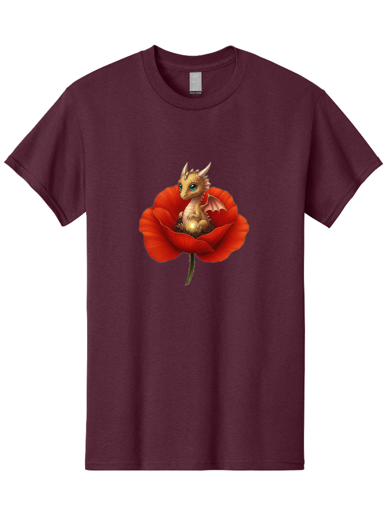 Dragon-In-Poppy-3 Men'S Graphic Tee, 100% Cotton, Comfortable Casual Summer Wear, Machine Washable, Vintage Camera, Old Camera, Antique Camera, Black Camera, Classic Photography, Photography Equipment, Nostalgic Device, Film Camera, Camera Art Baj443