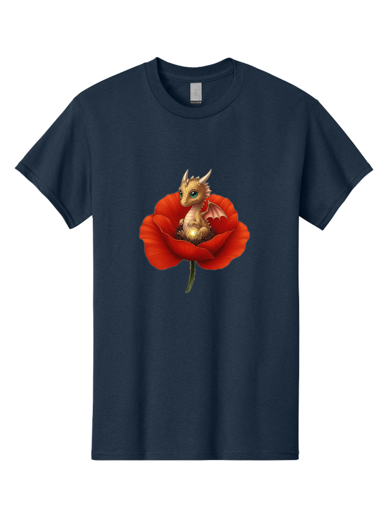 Dragon-In-Poppy-3 Men'S Graphic Tee, 100% Cotton, Comfortable Casual Summer Wear, Machine Washable, Vintage Camera, Old Camera, Antique Camera, Black Camera, Classic Photography, Photography Equipment, Nostalgic Device, Film Camera, Camera Art Baj443
