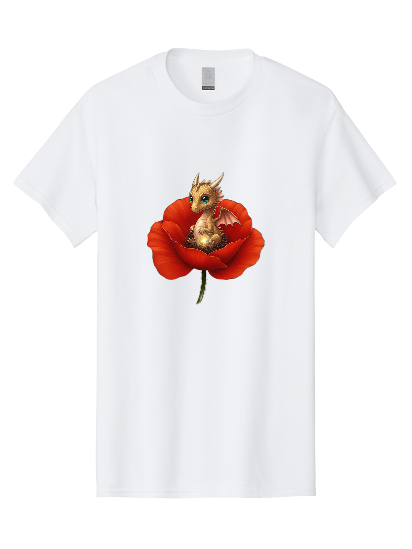 Dragon-In-Poppy-3 Men'S Graphic Tee, 100% Cotton, Comfortable Casual Summer Wear, Machine Washable, Vintage Camera, Old Camera, Antique Camera, Black Camera, Classic Photography, Photography Equipment, Nostalgic Device, Film Camera, Camera Art Baj443
