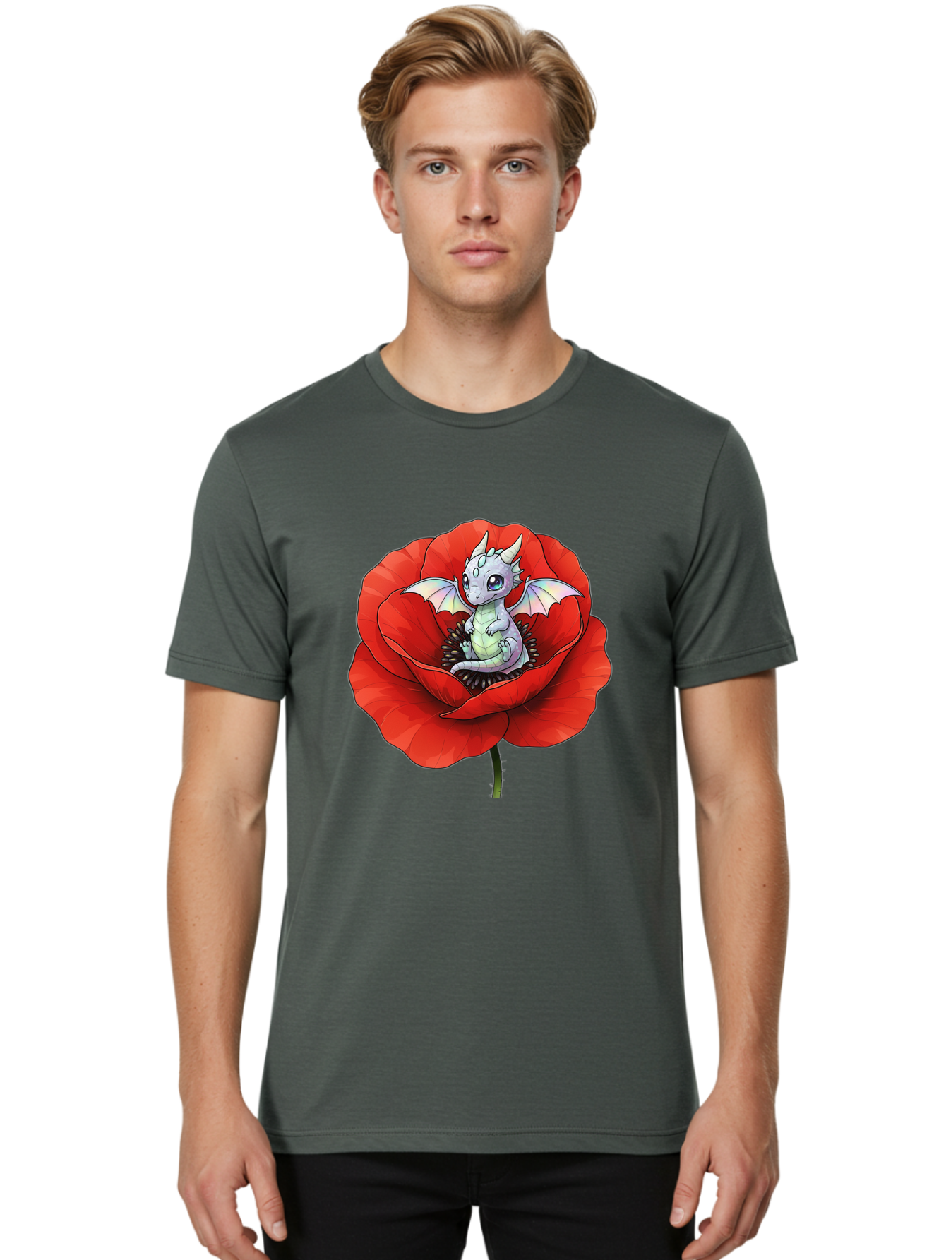 Dragon-In-Poppy Men'S Graphic Tee, 100% Cotton, Comfortable Casual Summer Wear, Machine Washable, Vintage Camera, Old Camera, Antique Camera, Black Camera, Classic Photography, Photography Equipment, Nostalgic Device, Film Camera, Camera Art Baj444