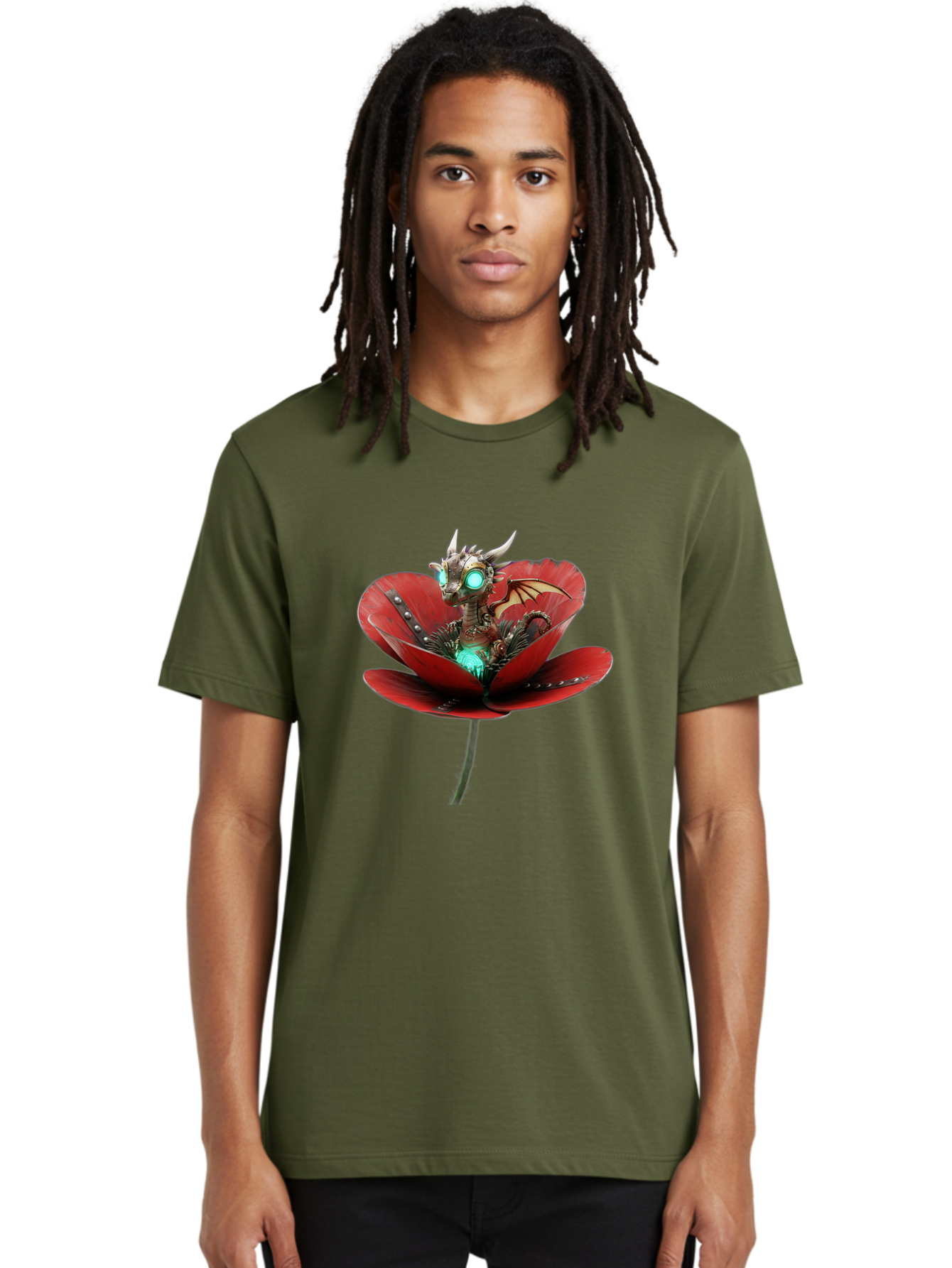 Dragon-In-Red-Tulip Men'S Graphic Tee, 100% Cotton, Comfortable Casual Summer Wear, Machine Washable, Vintage Camera, Old Camera, Antique Camera, Black Camera, Classic Photography, Photography Equipment, Nostalgic Device, Film Camera, Baj447