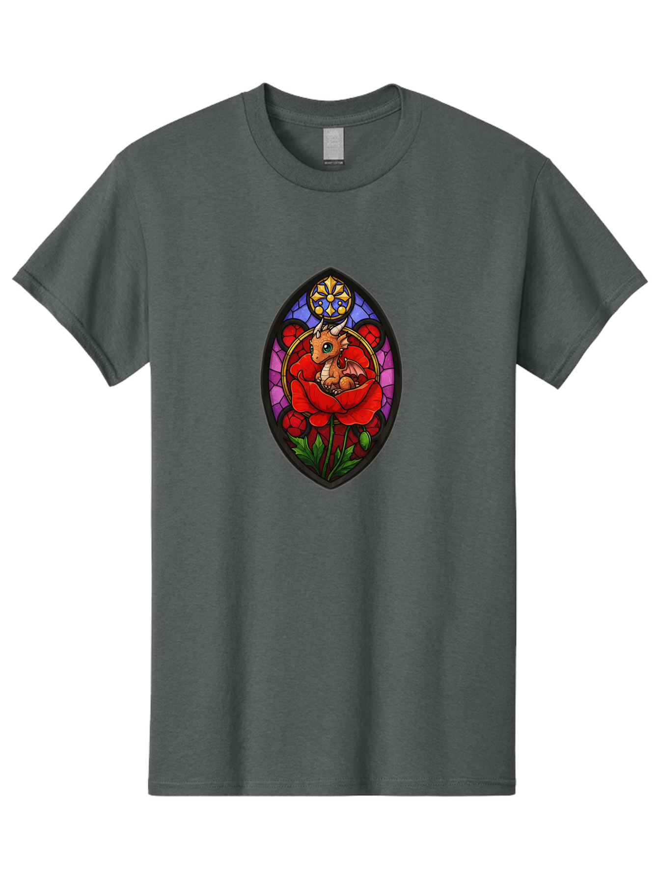 Dragon-In-Rose-2 Men'S Graphic Tee, 100% Cotton, Comfortable Casual Summer Wear, Machine Washable, Vintage Camera, Old Camera, Antique Camera, Black Camera, Classic Photography, Photography Equipment, Nostalgic Device, Film Camera, Camera Art Baj449