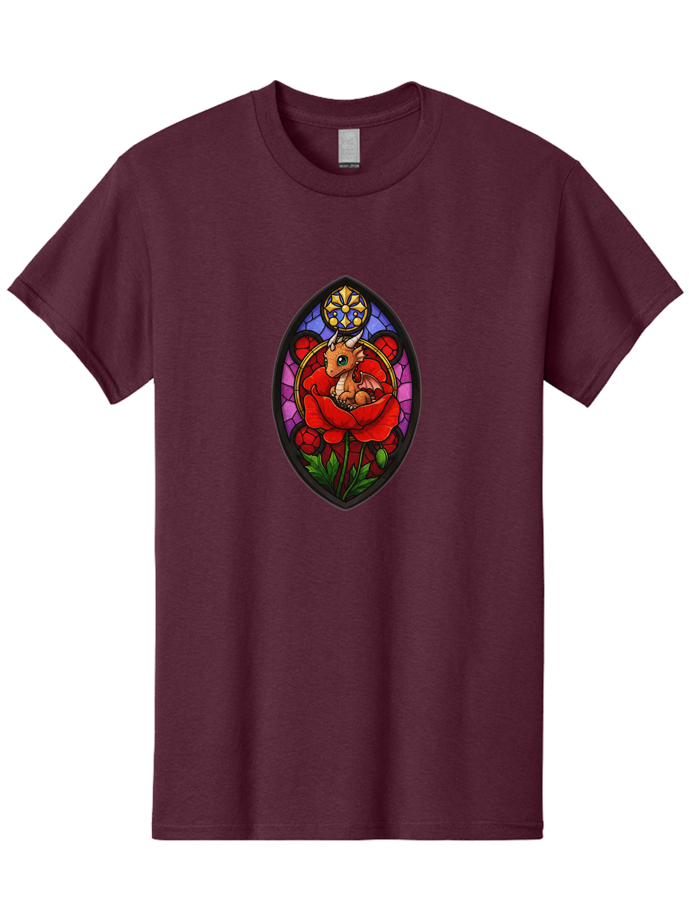 Dragon-In-Rose-2 Men'S Graphic Tee, 100% Cotton, Comfortable Casual Summer Wear, Machine Washable, Vintage Camera, Old Camera, Antique Camera, Black Camera, Classic Photography, Photography Equipment, Nostalgic Device, Film Camera, Camera Art Baj449